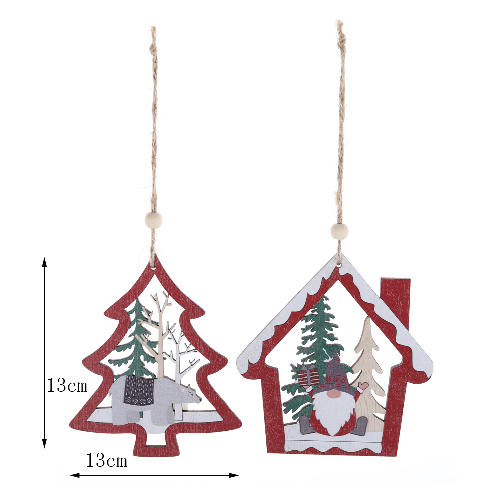 OEM Weihnachtswichtel aus Holz zum Aufhängen am Baum - Tangchen 5
