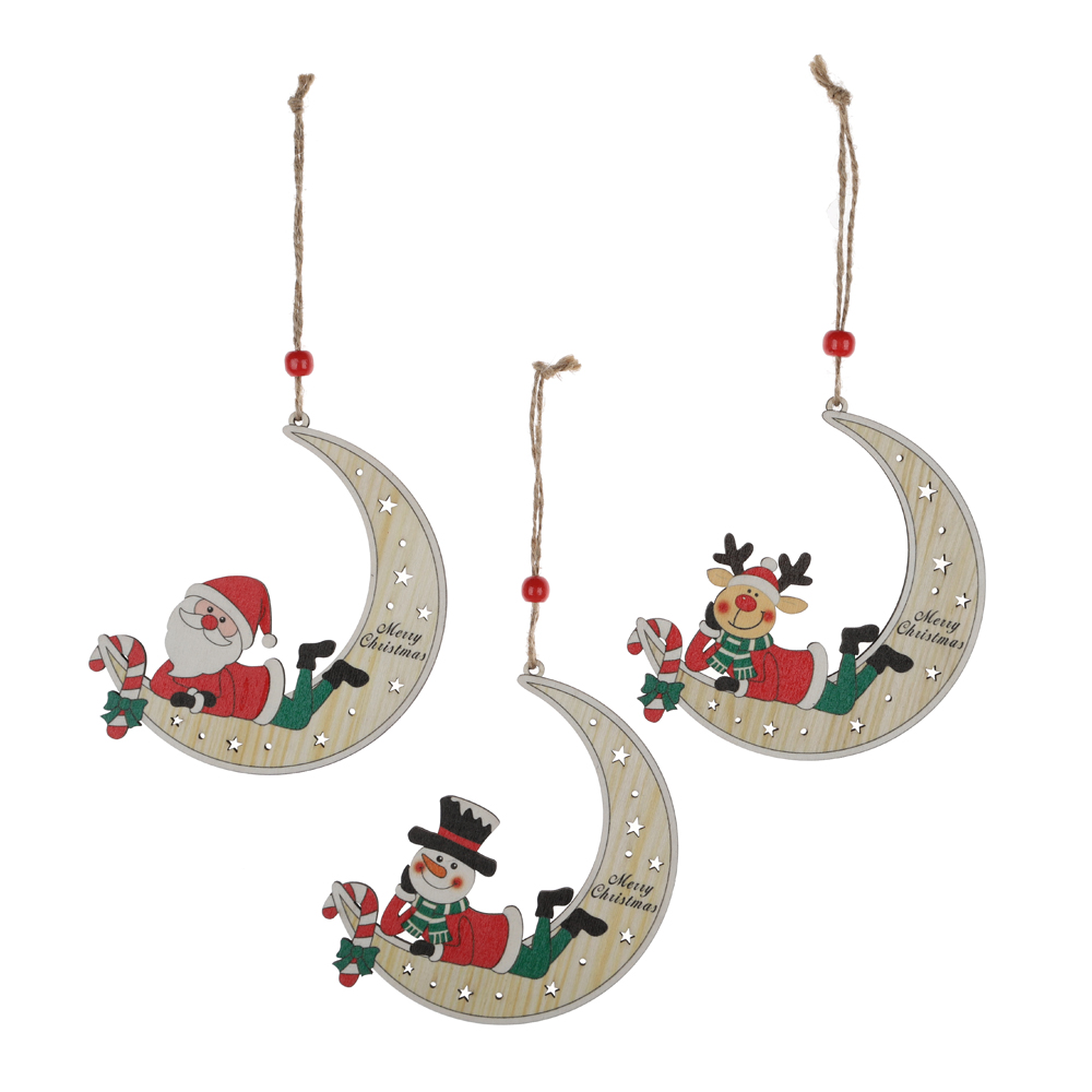 Professionelles Weihnachts-Hängeornament „Weihnachtsmann auf dem Mond“ – Fabrik aus China – Tangchen 2