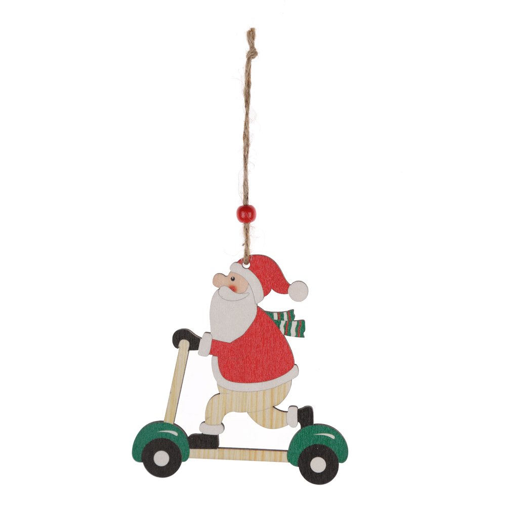 Beste Qualität Weihnachten Weihnachtsmann Rentier mit Roller Hängende Dekorationen Oem-Tangchen 5