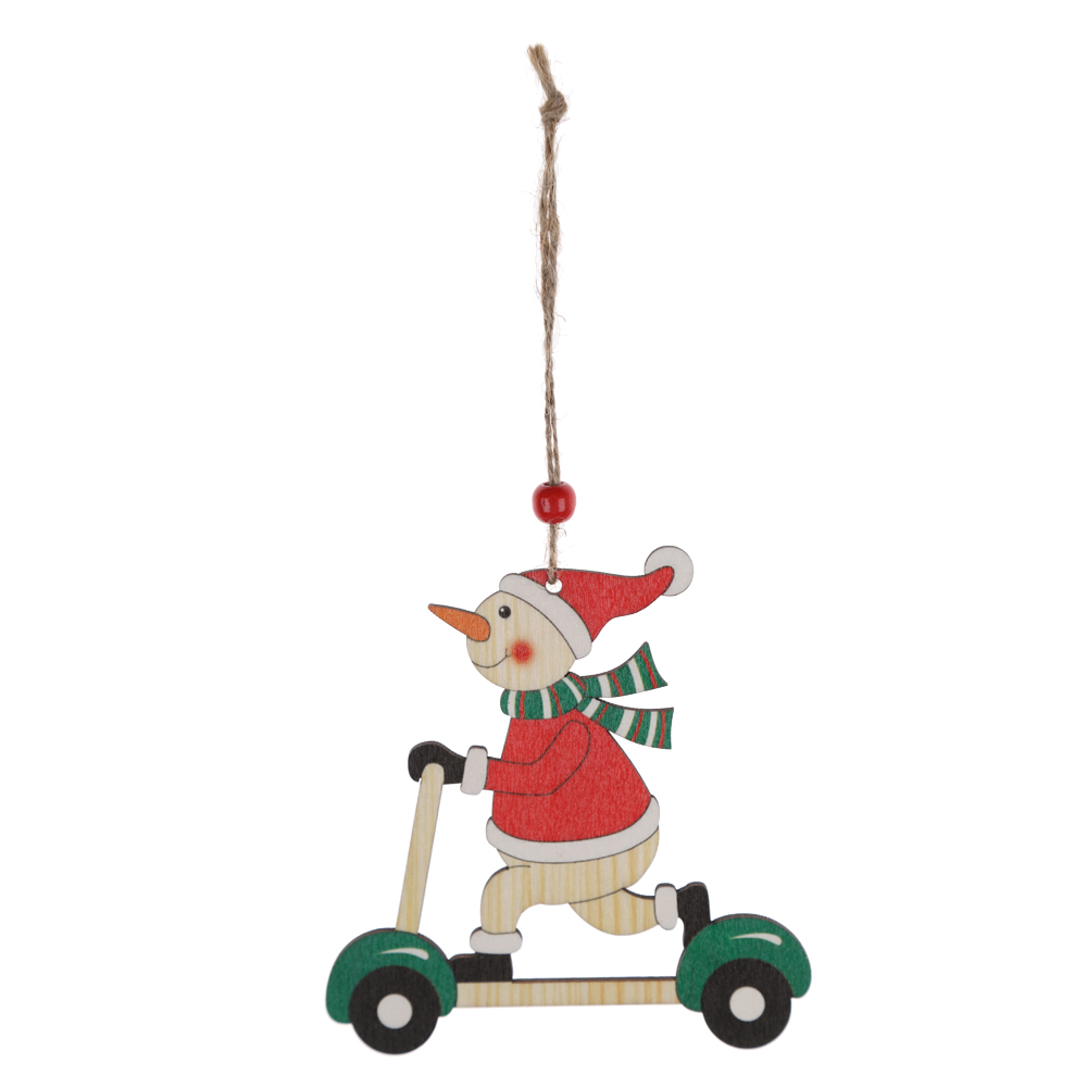 Beste Qualität Weihnachten Weihnachtsmann Rentier mit Roller Hängende Dekorationen Oem-Tangchen 7