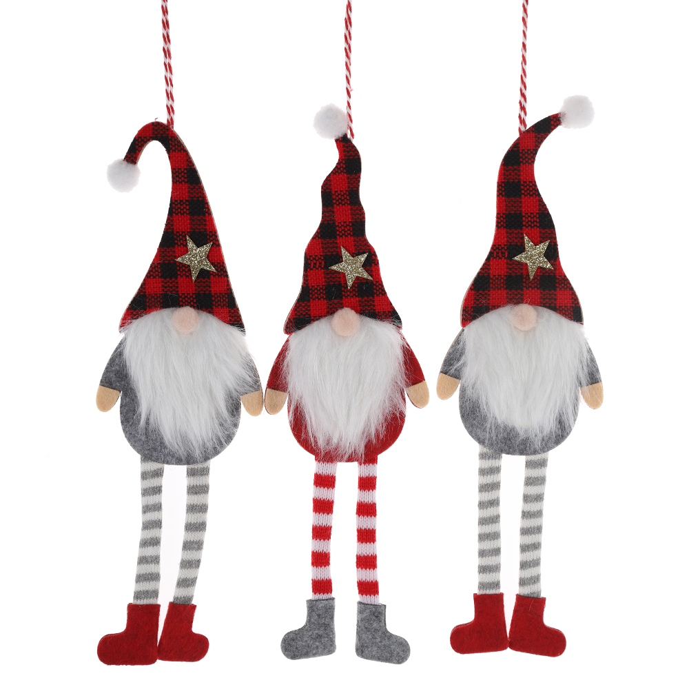 Großhandel LED Gnomes hängen Weihnachten Wand Dekor Winter Urlaub Dekor 4