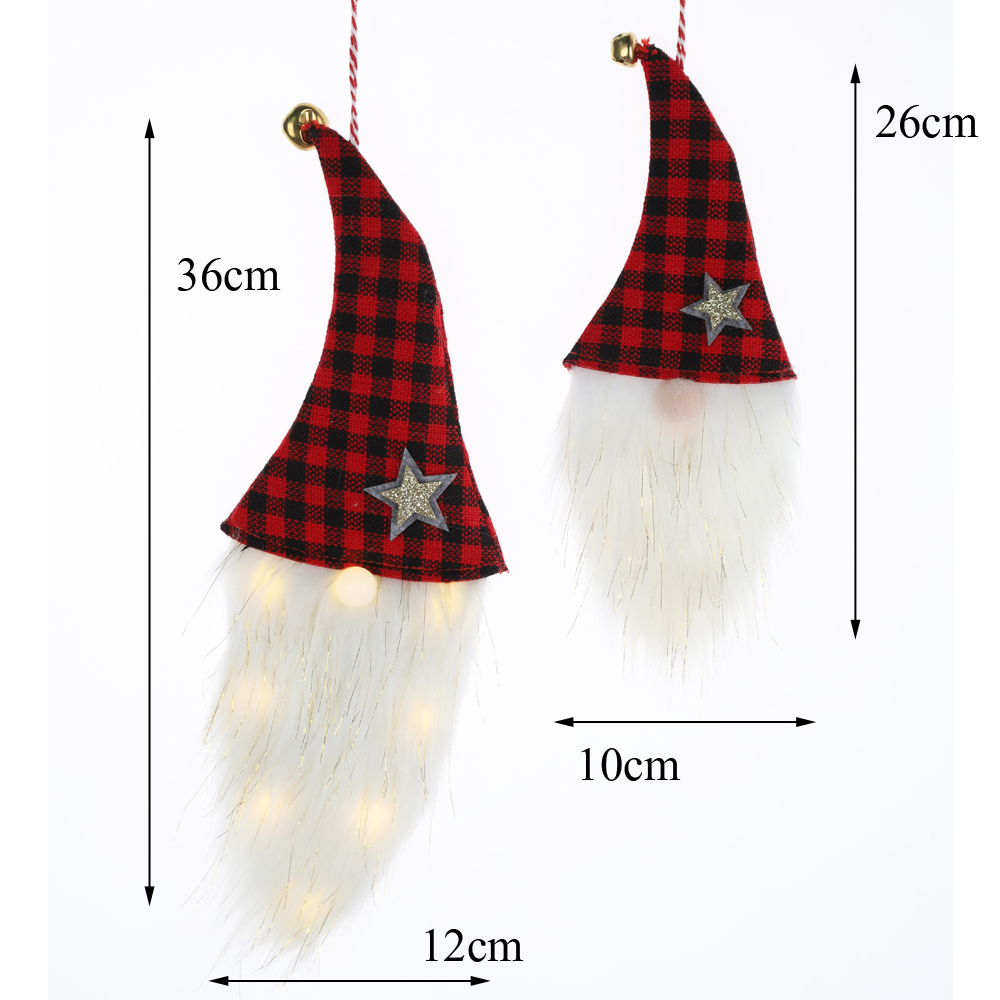 Großhandel LED Gnomes hängen Weihnachten Wand Dekor Winter Urlaub Dekor 2
