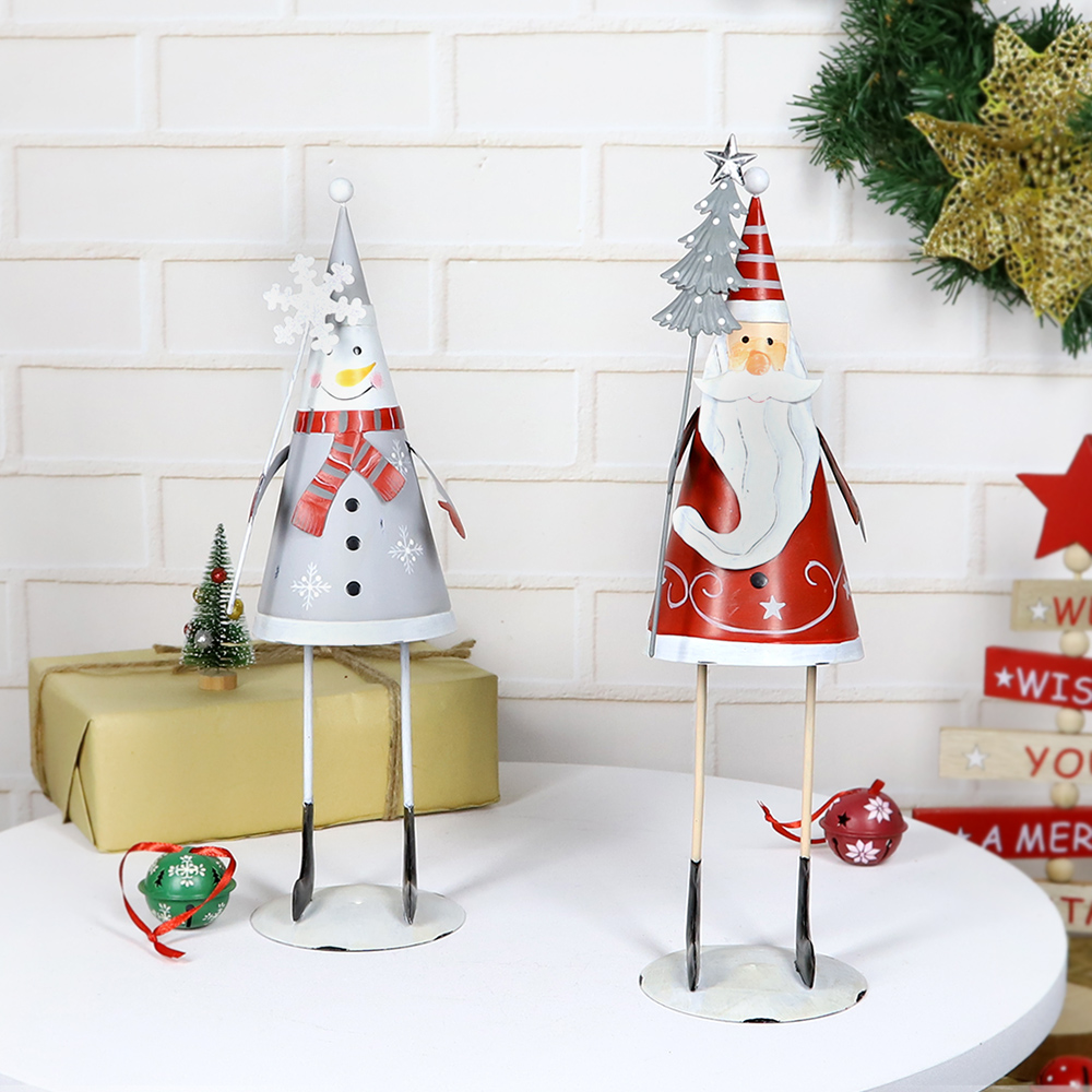 Metal Christmas Santa Decoración
