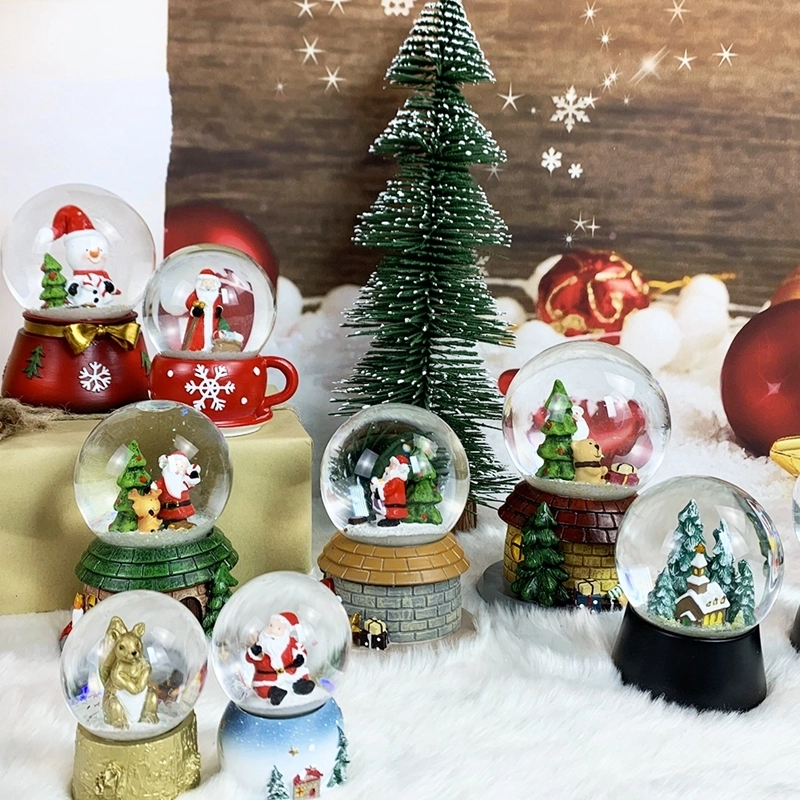 Polyresin Snow Christmas water globe Gift items Happy new year 1