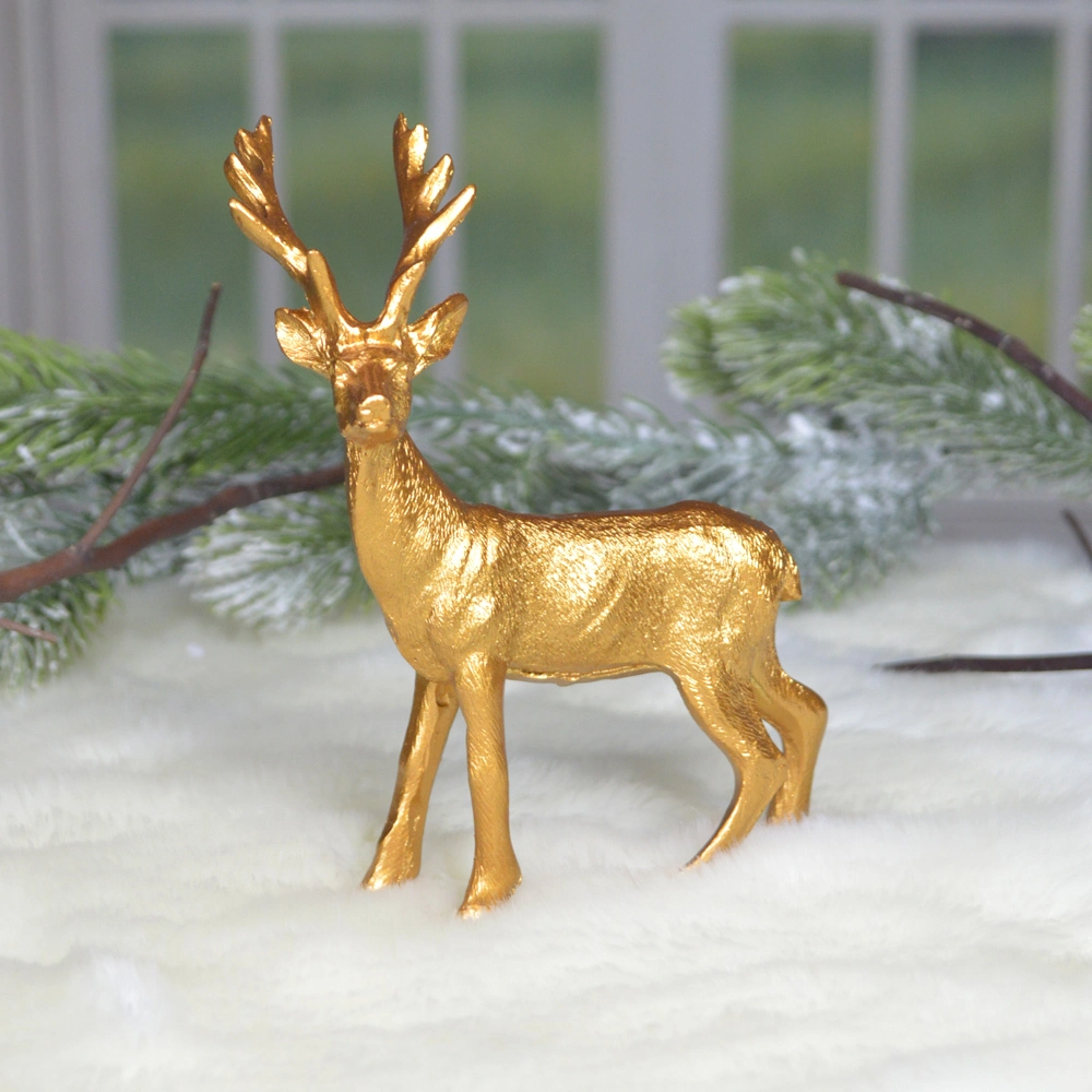 Golden Polyresin Deer Lovely reindeer new design elk 1