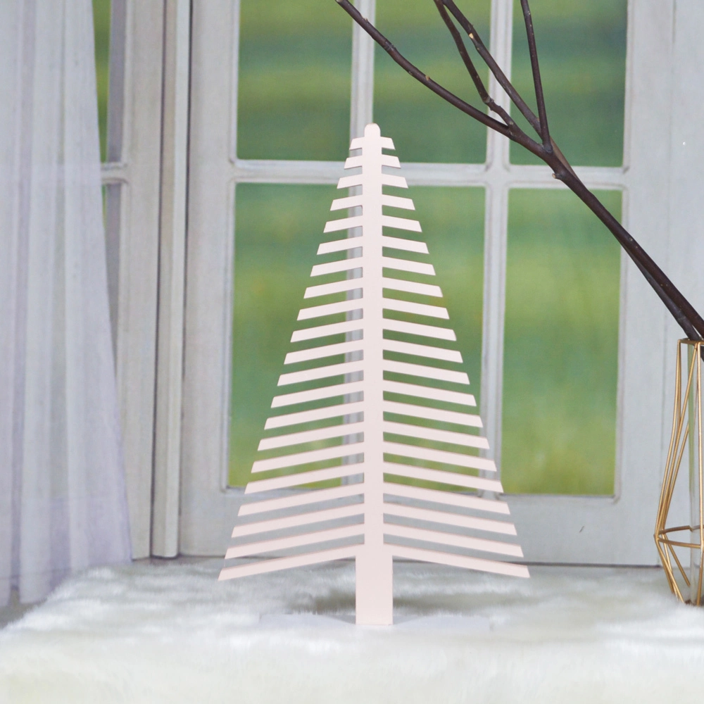 Wooden Christmas tree shaped tabletop decoration 1