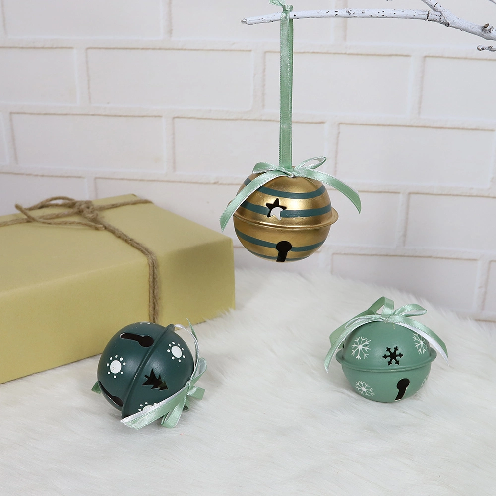 2020 Hochwertiger Großhandel Metall Jingle Bell Weihnachtsbaum Ornament Hängen für Weihnachten Weihnachtsfeier Home Dekore 1