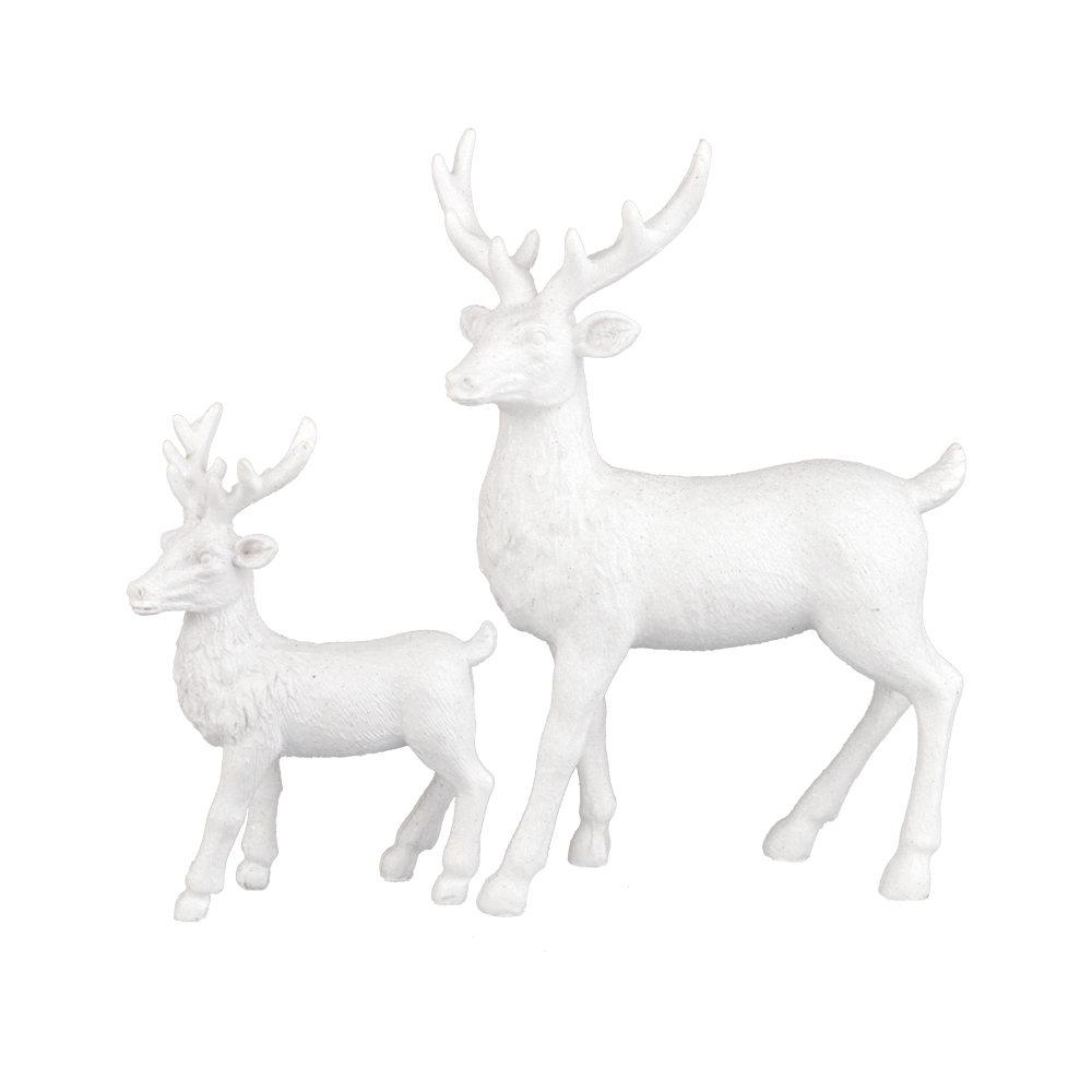 Harz Elch Skulptur Sitzen Stehend Hirsch Statuen Weihnachten Rentier Wohnkultur für Wohnzimmer Geschenke 5