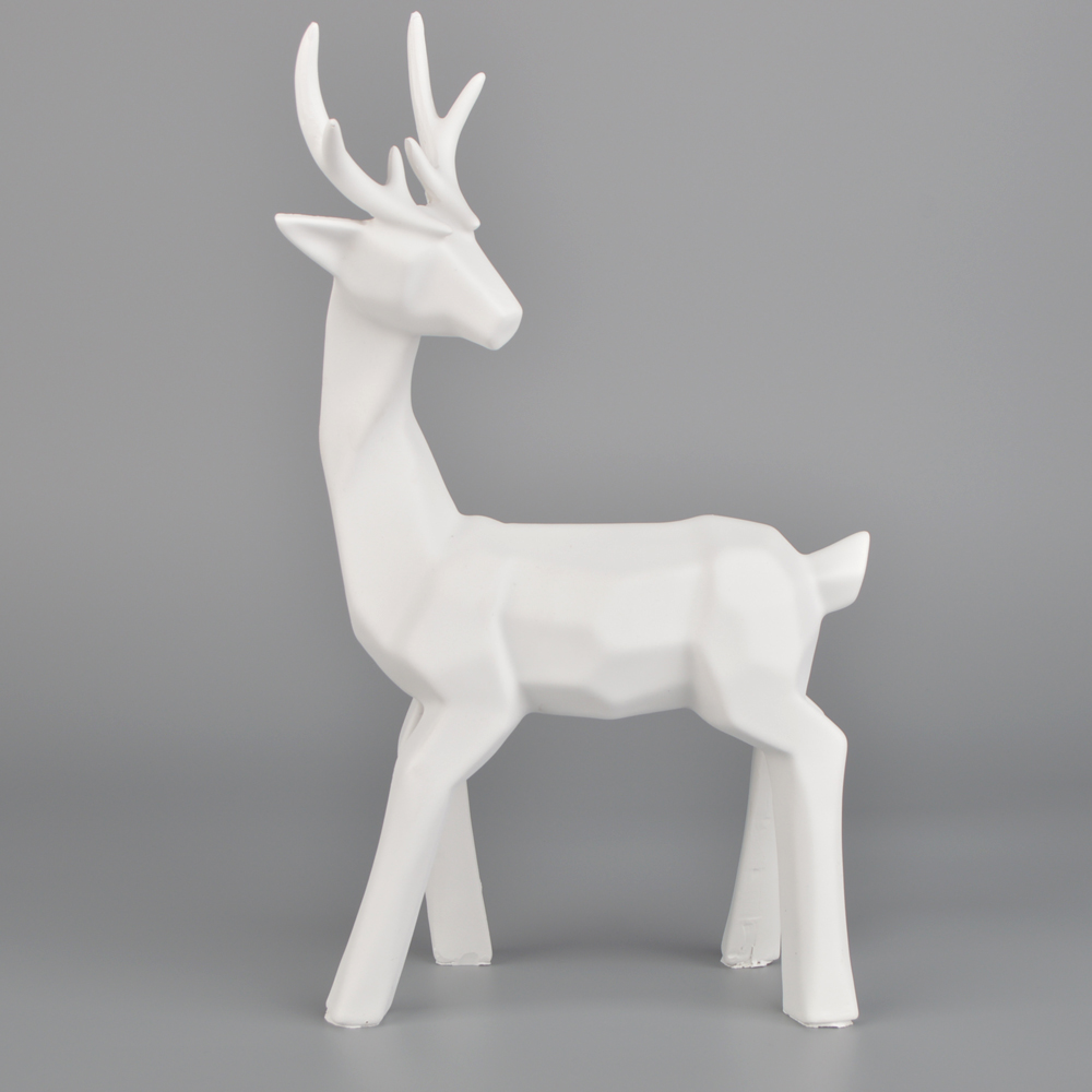 Harz Elch Skulptur Sitzen Stehend Hirsch Statuen Weihnachten Rentier Wohnkultur für Wohnzimmer Geschenke 8