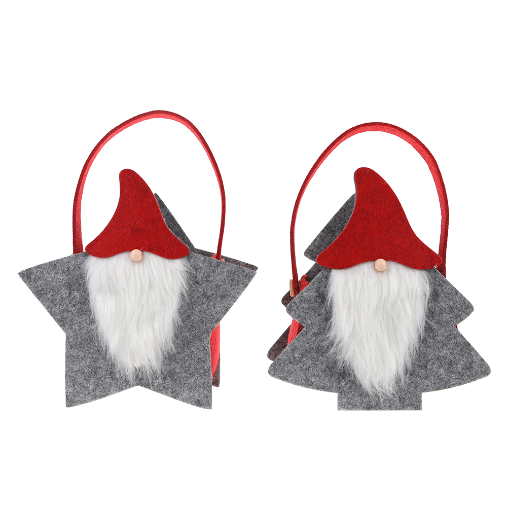 Weihnachtsgeschenk Filz Aufbewahrungskorb Weihnachten Weihnachtsmann Süßigkeiten Tasche Weihnachtsmann Obstkorb Neujahr Festival Party 4