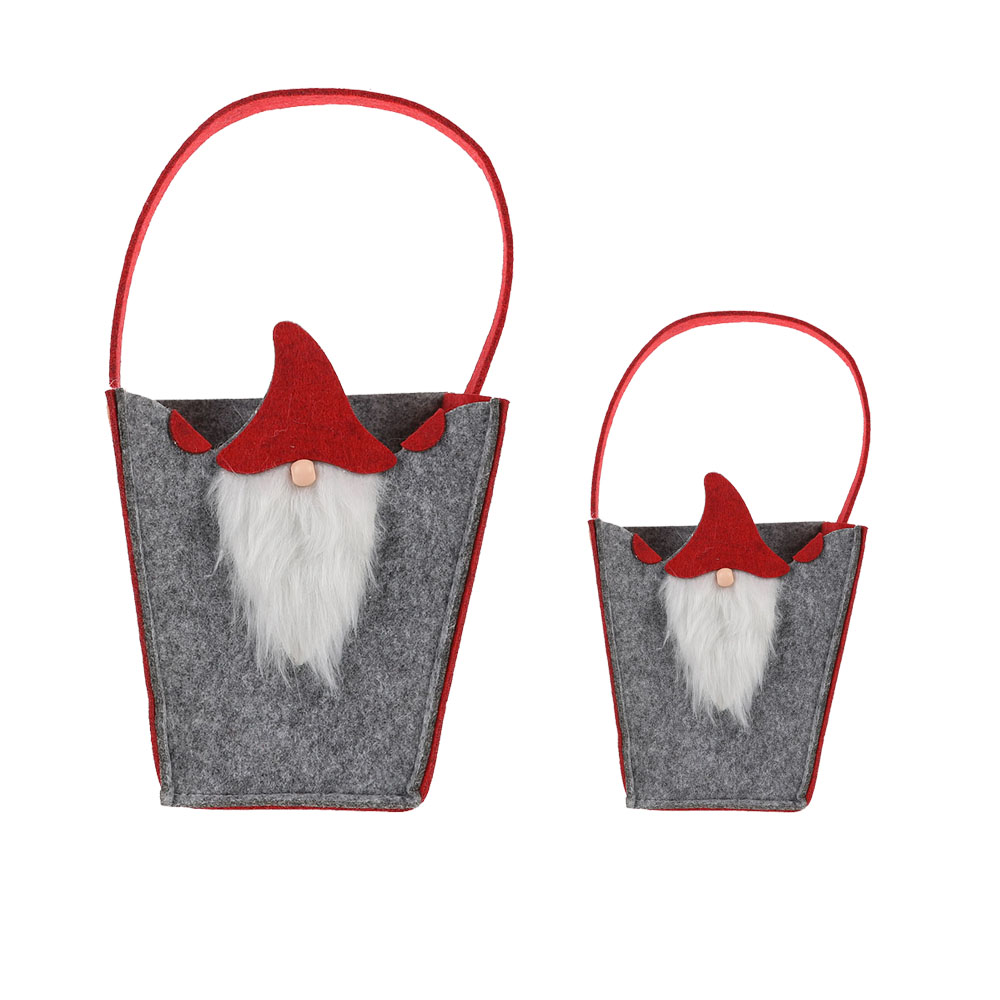 Weihnachtsgeschenk Filz Aufbewahrungskorb Weihnachten Weihnachtsmann Süßigkeiten Tasche Weihnachtsmann Obstkorb Neujahr Festival Party 1