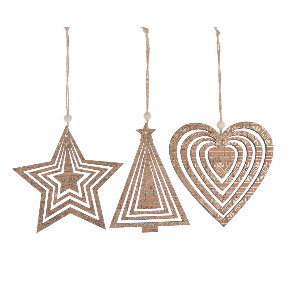 Adornos colgantes de madera para Navidad, manualidades de madera, adornos navideños, decoración para festivales y fiestas. 3