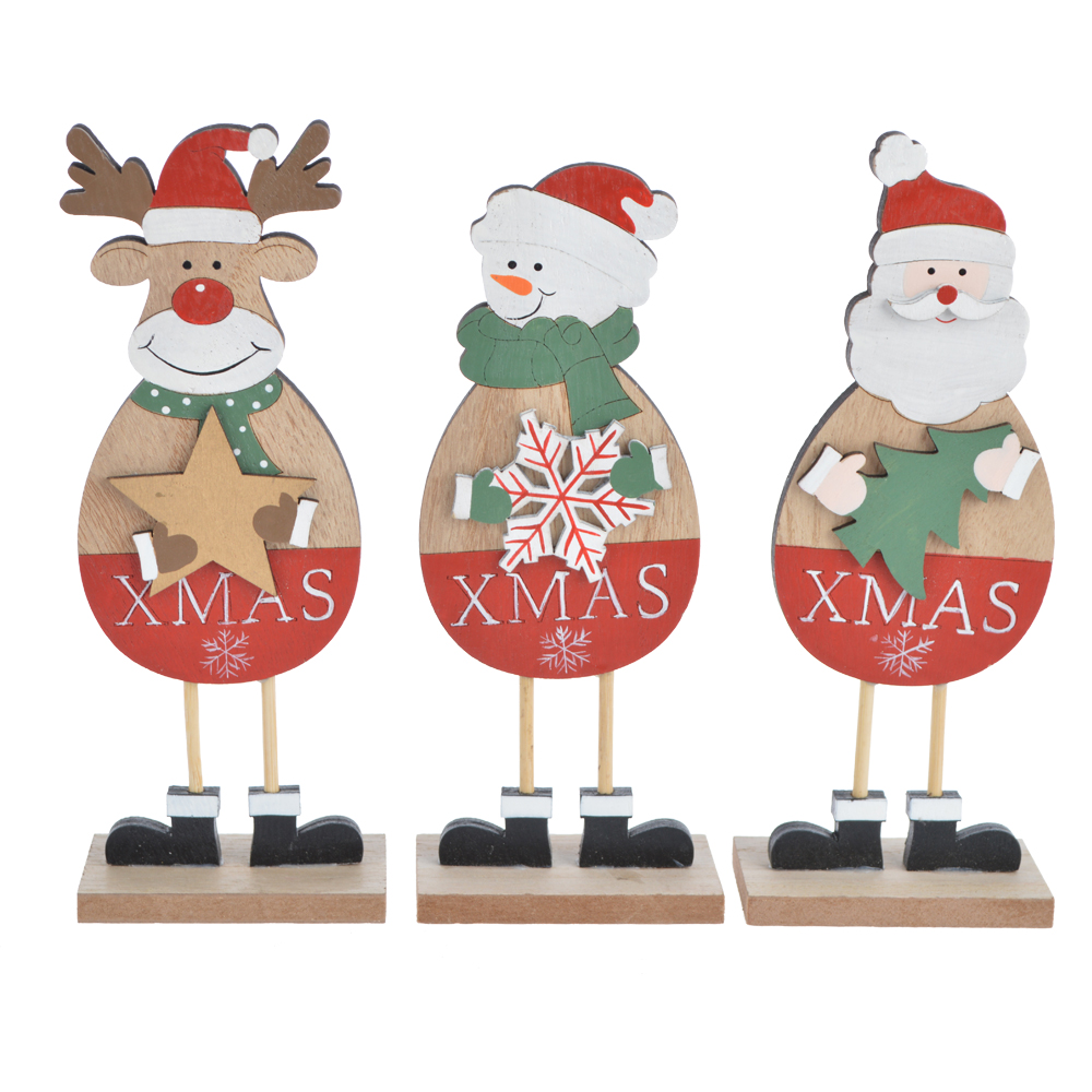 Desktop Holz Alter Mann Schneemann Hirsch Ornament Home Dekorationen Eule Statue Weihnachten Dekorationen Zimmer Dekoration Zubehör 8