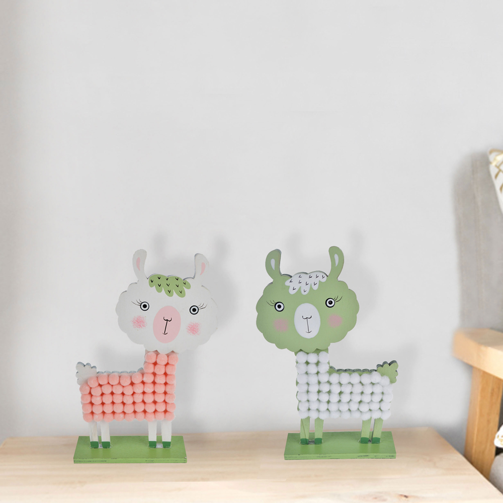 Ostern Lustige Holzkatze Niedlicher Vogel Gartendekor Haus Fenster Tisch Shop Dekor Frohe Ostern Party Tischdekor 1