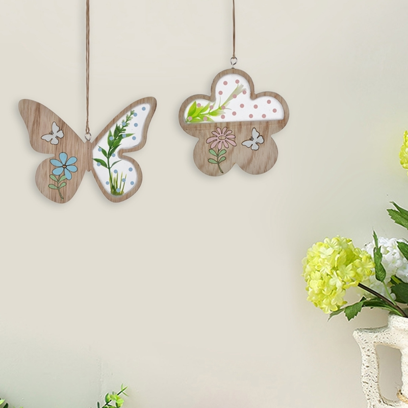 Adornos colgantes de madera con forma de corazón hueco, regalos para fiestas, decoración del hogar, decoraciones para fiestas de Pascua o bodas, regalo para niños. 1