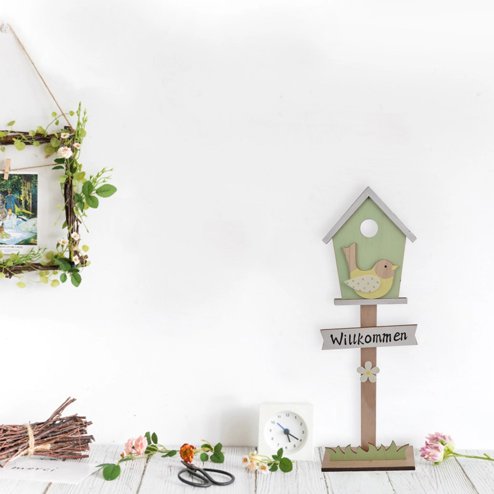 Placa de madera con forma de conejito de Pascua, adornos de madera con forma de conejo, manualidades, regalos y decoración. 1