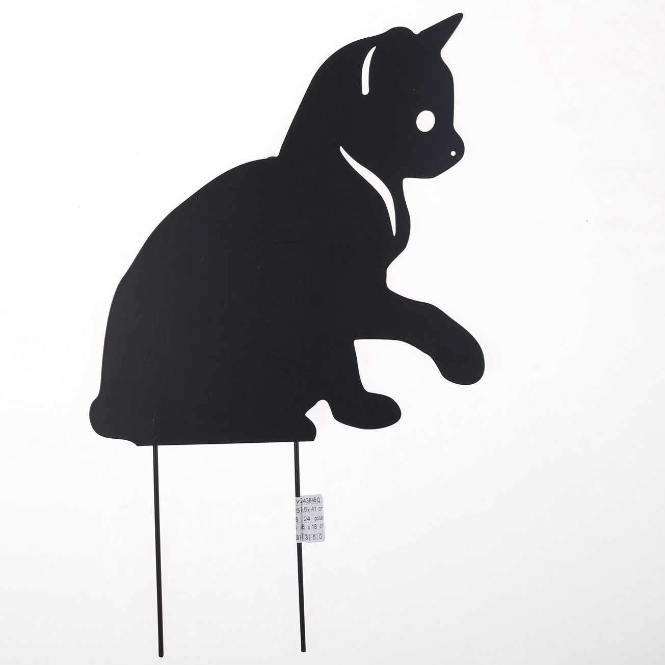 Marcadores de metal para jardín, decoraciones de Pascua, decoración de suelo con forma de gallina, gato y perro. 4