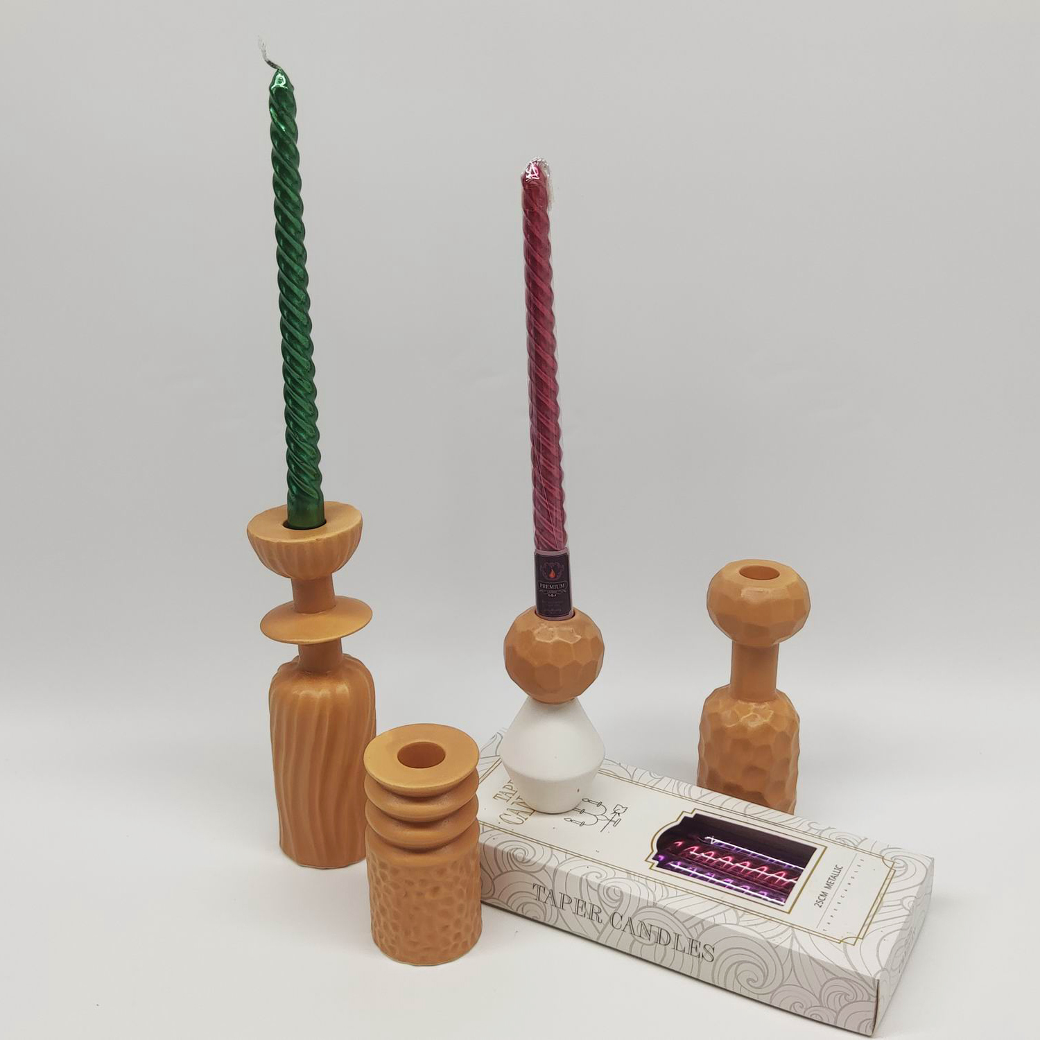 Kerzenständer Vintage Keramik Kegelkerzenhalter Wohndekoration Accessoires Hoher Kerzenhalter Wohnzimmer Dekor 6