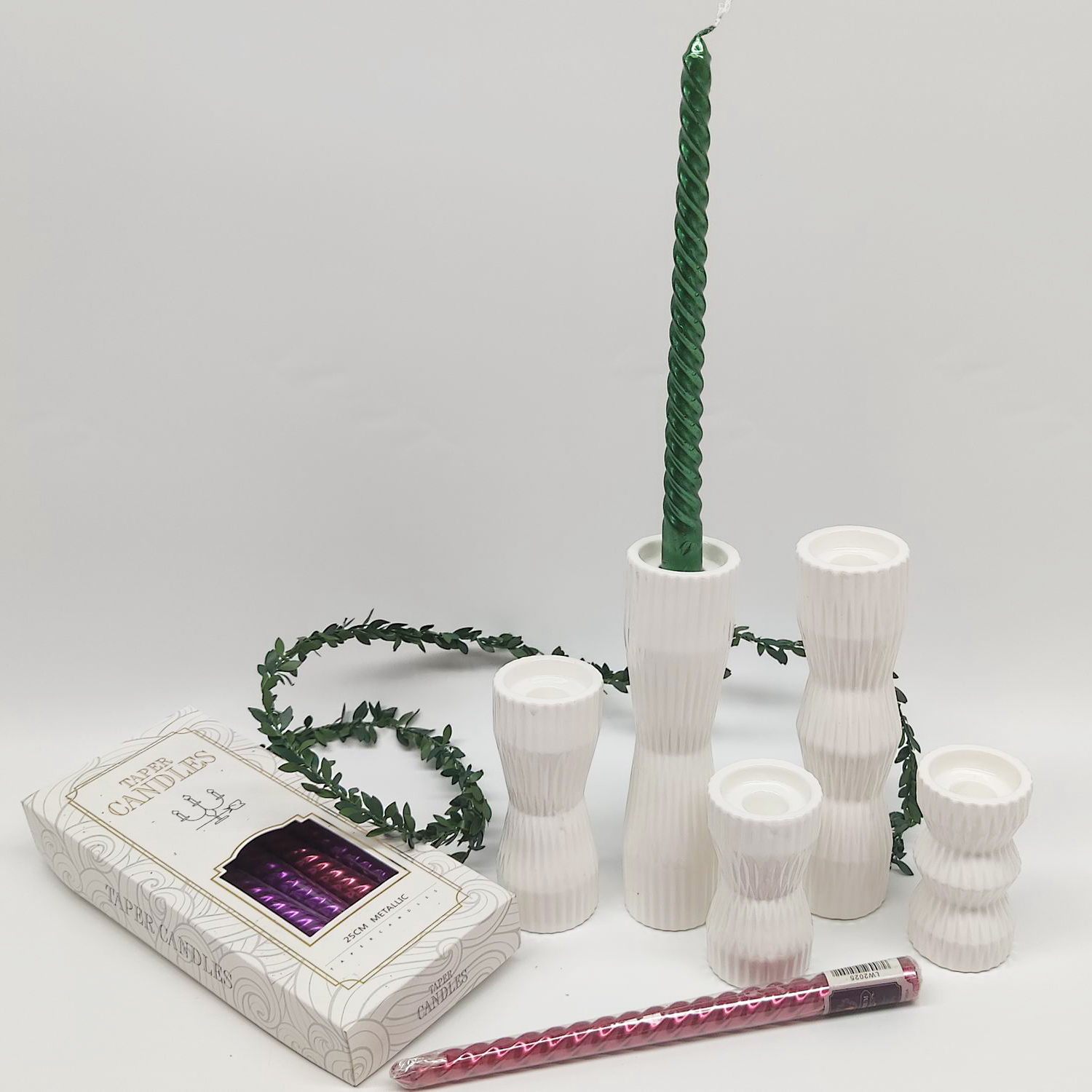 Kerzenständer Vintage Keramik Kegelkerzenhalter Wohndekoration Accessoires Hoher Kerzenhalter Wohnzimmer Dekor 7