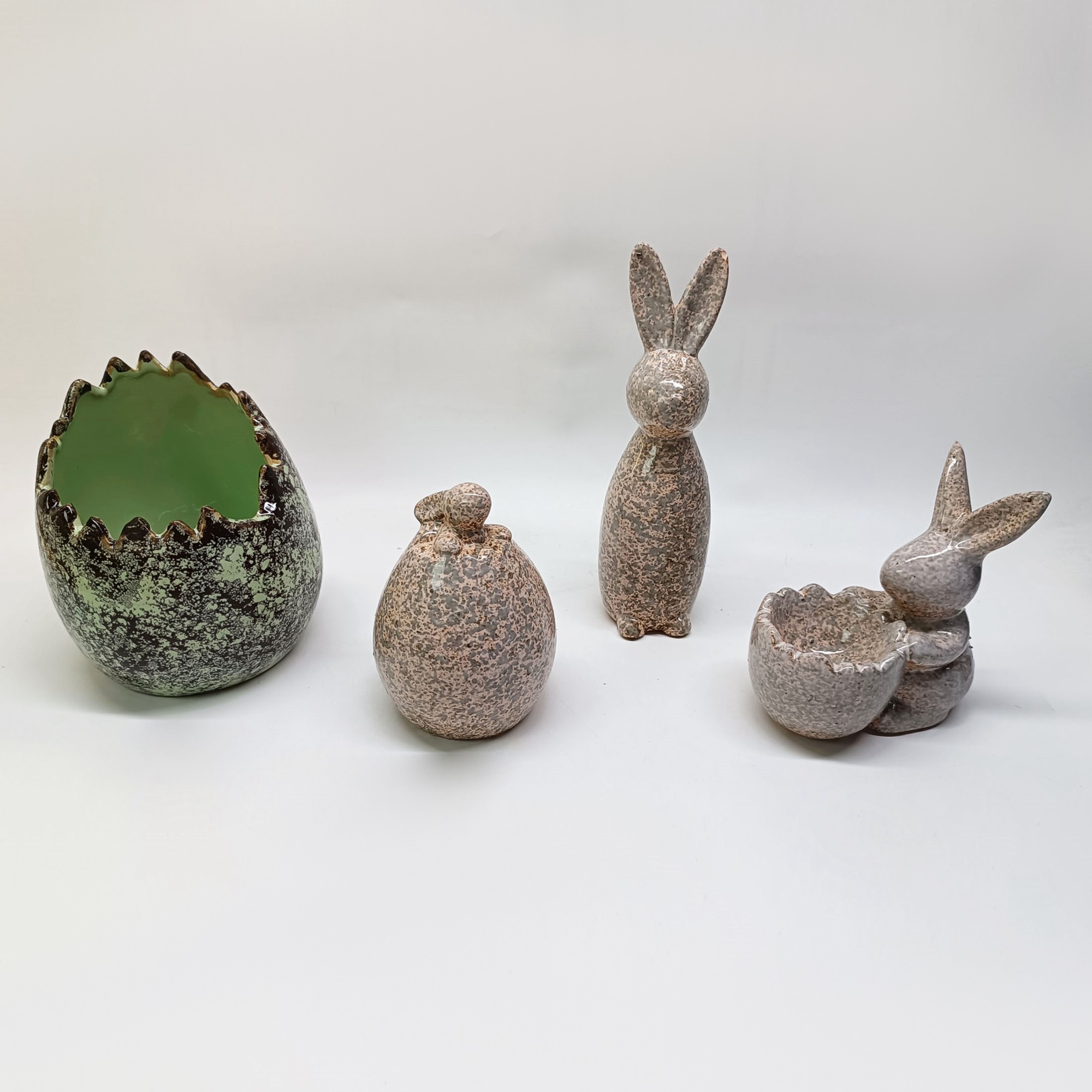 Lovely Ceramic Rabbit Family Hare Nordic Style Home Decor Desktop Ornaments Craft 9