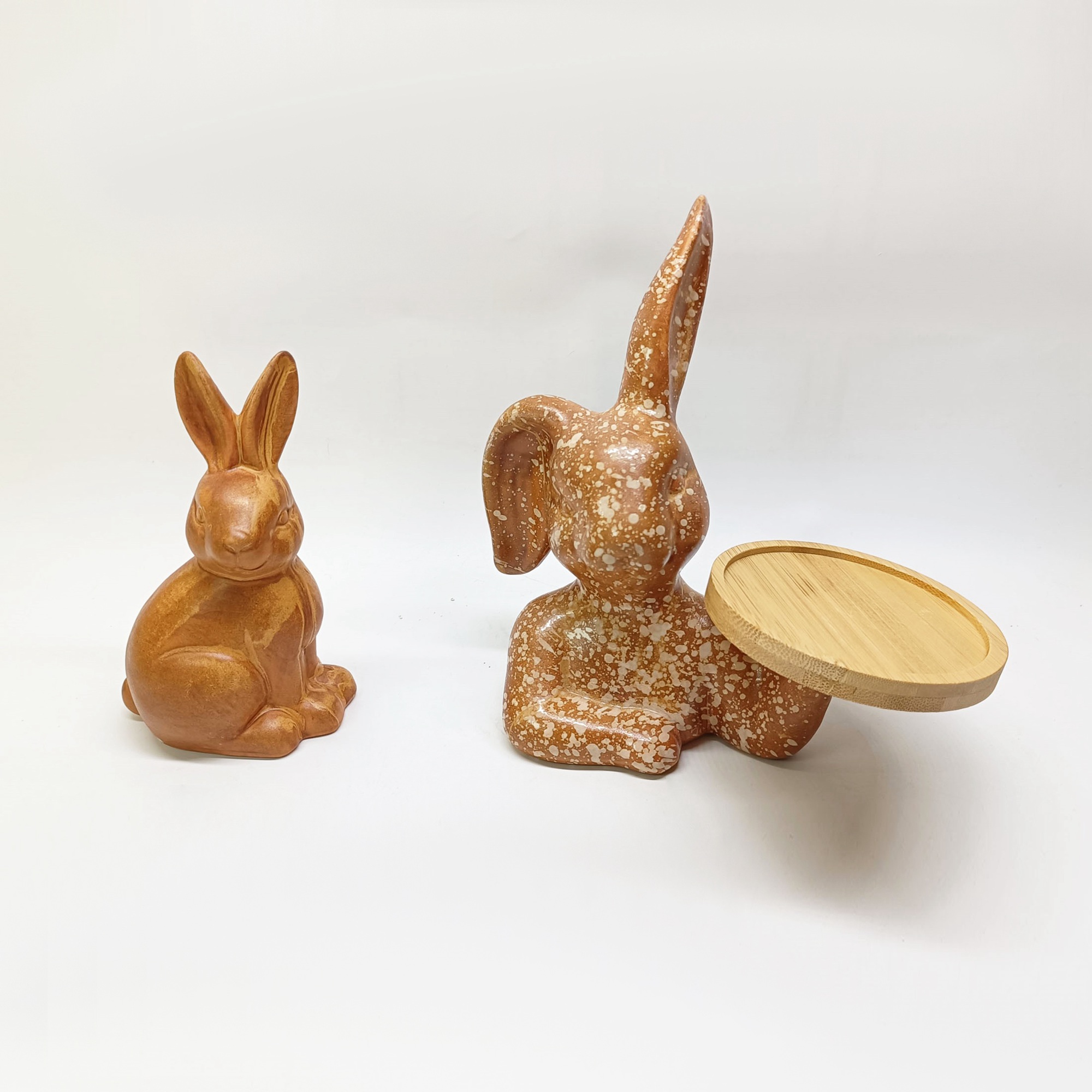 Lovely Ceramic Rabbit Family Hare Nordic Style Home Decor Desktop Ornaments Craft 4