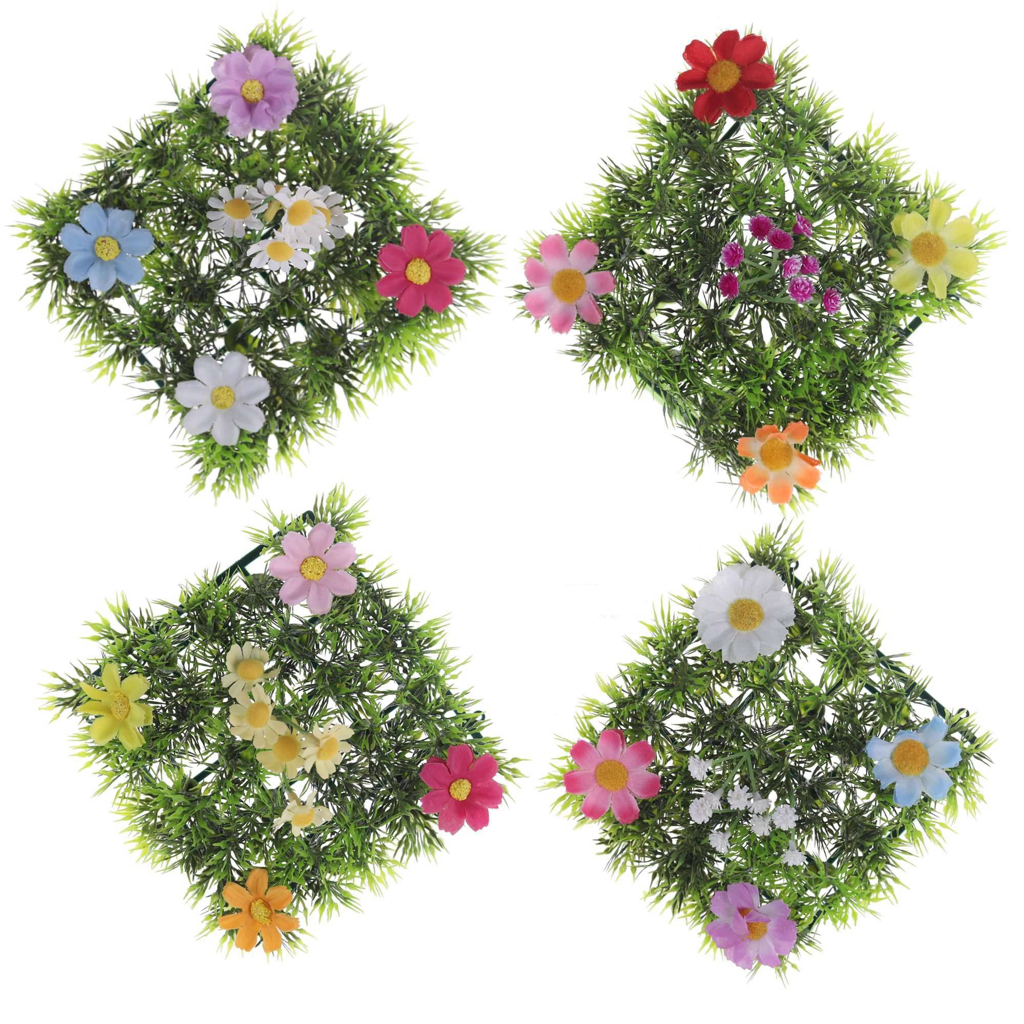 Precio de fábrica: Mini césped artificial, flores falsas, plantas verdes artificiales, mini paisajes, bricolaje, artesanías de plástico, decoración de jardín, venta al por mayor - Tangchen 1