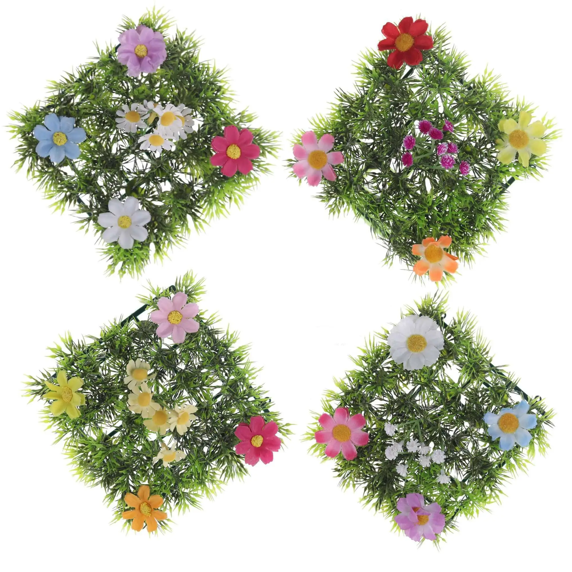Precio de fábrica: Mini césped artificial, flores falsas, plantas verdes artificiales, mini paisajes, bricolaje, artesanías de plástico, decoración de jardín, venta al por mayor - Tangchen 1