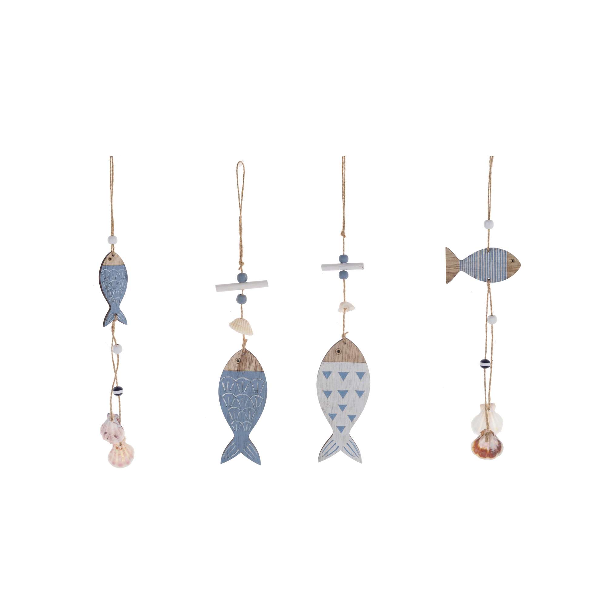 Timón de velero de madera con forma de pez, decoración colgante para pared con temática playera, manualidades para puertas, campanas de viento, adornos náuticos, regalos 2