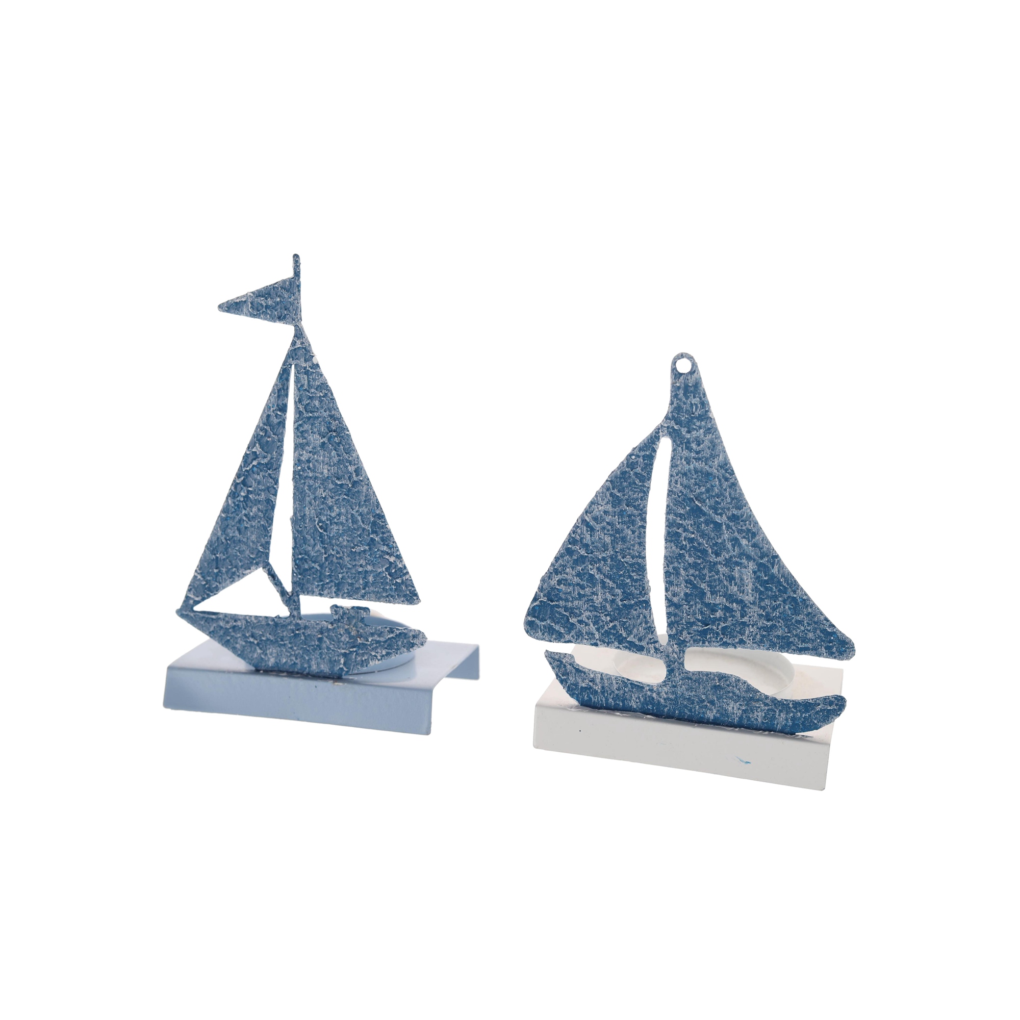Kerzenhalter aus Metall mit Fisch, Seestern, Muschel und Boot, romantischer Kerzenständer im mediterranen Stil, für Kinder, Schlafzimmer, Heimdekoration 3