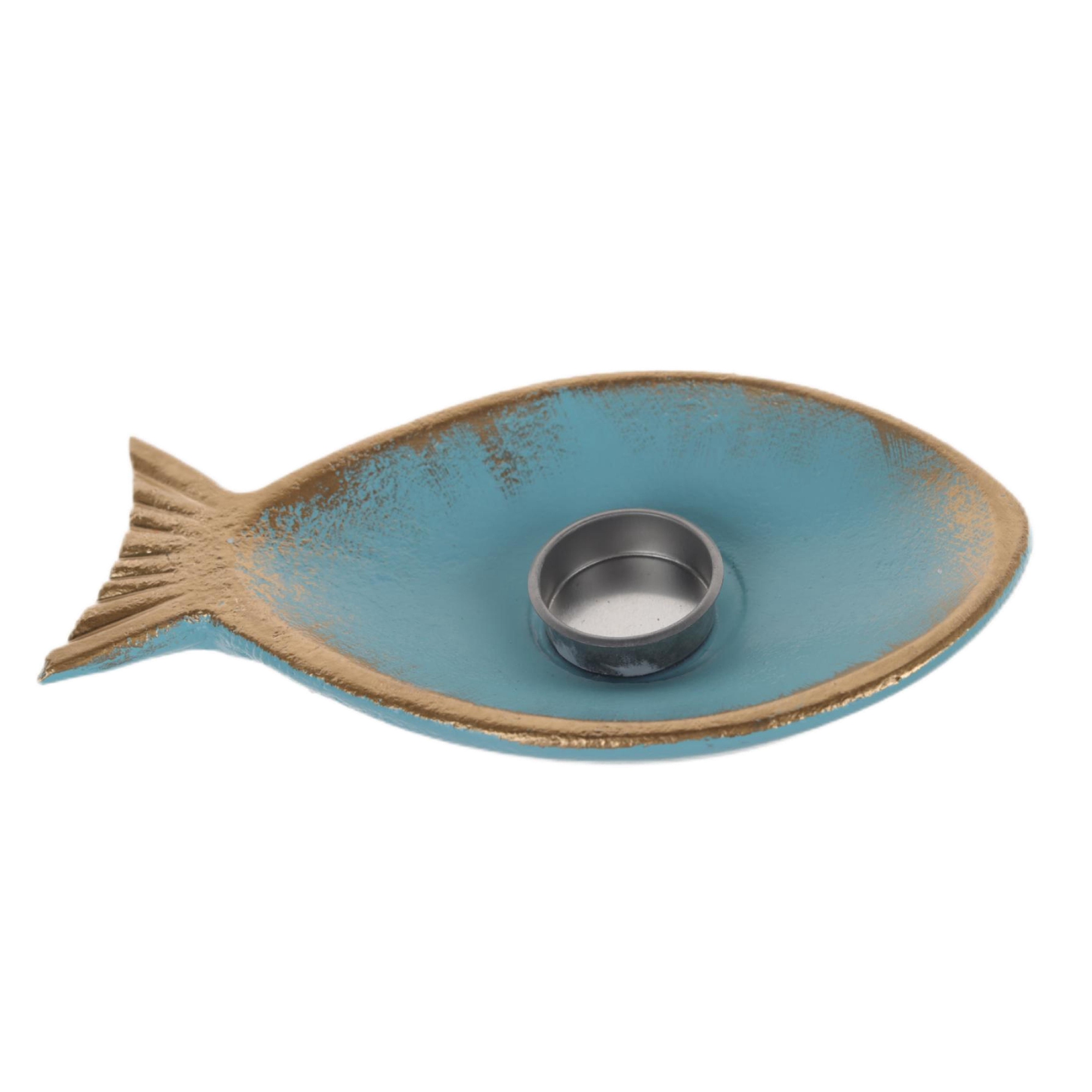 Kerzenhalter aus Metall mit Fisch, Seestern, Muschel und Boot, romantischer Kerzenständer im mediterranen Stil, für Kinder, Schlafzimmer, Heimdekoration 6