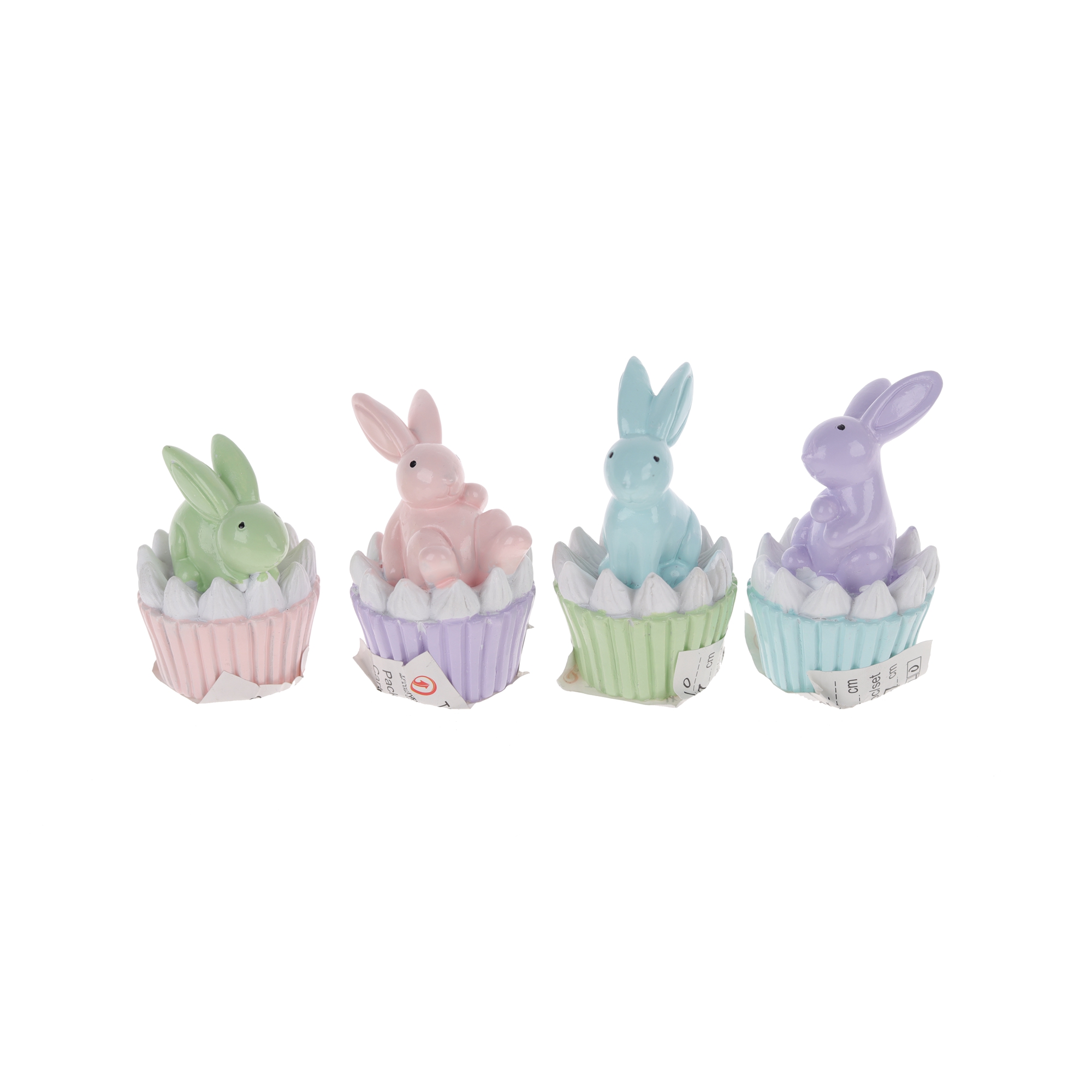 Figura de conejo de zanahoria de resina, decoración de Pascua, Navidad, hogar, miniatura, jardín, pastel, accesorios, figura moderna, regalo 5