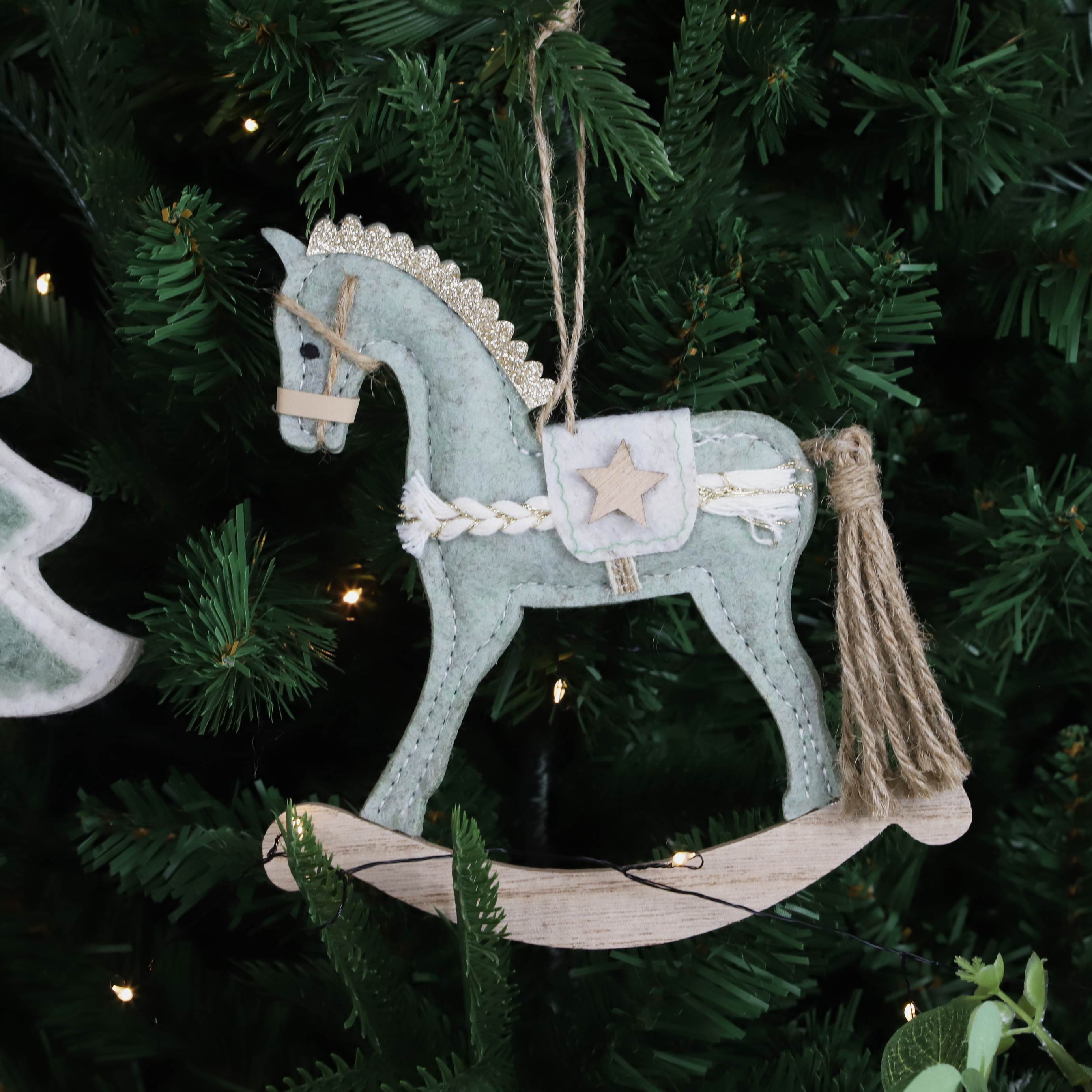 Neujahrsgeschenke Weihnachtsbaumschmuck Frohe Weihnachten Holz Rentier Weihnachtsdekorationen 3