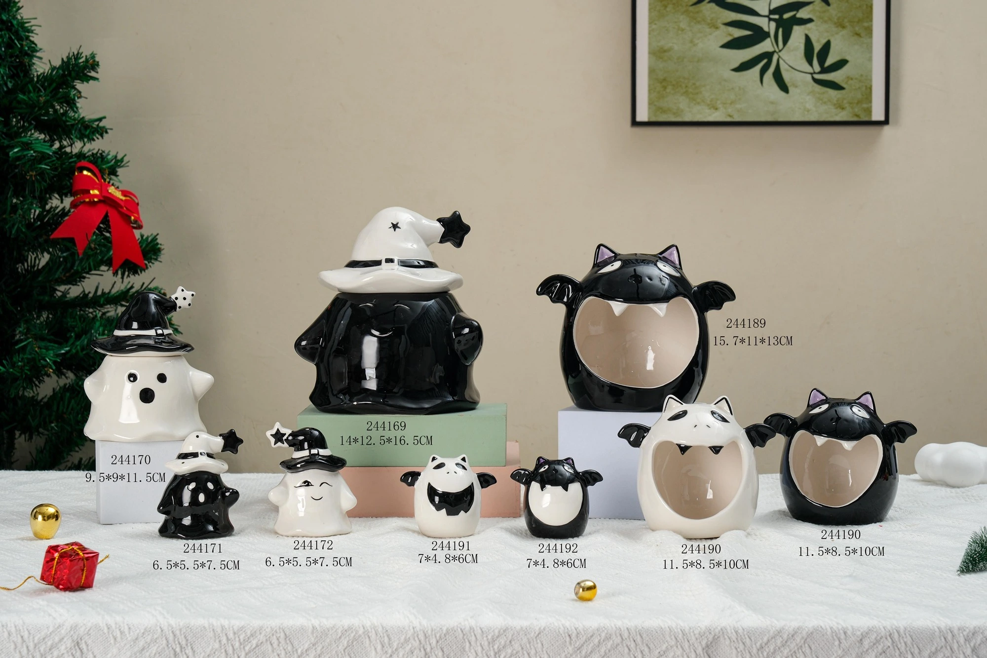 Halloween Ghost Ceramic Pumpkin Lantern Candlestick Ornaments Halloween Theme Decoration Layout Props Halloween Candleholder1 1