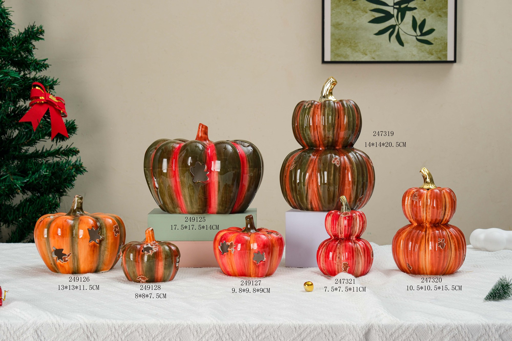 Adorno de calabaza vegetal de cerámica de estilo clásico europeo, encantador y divertido, figuras para el hogar, artesanías, decoración de escritorio, estatuas, esculturas. 7