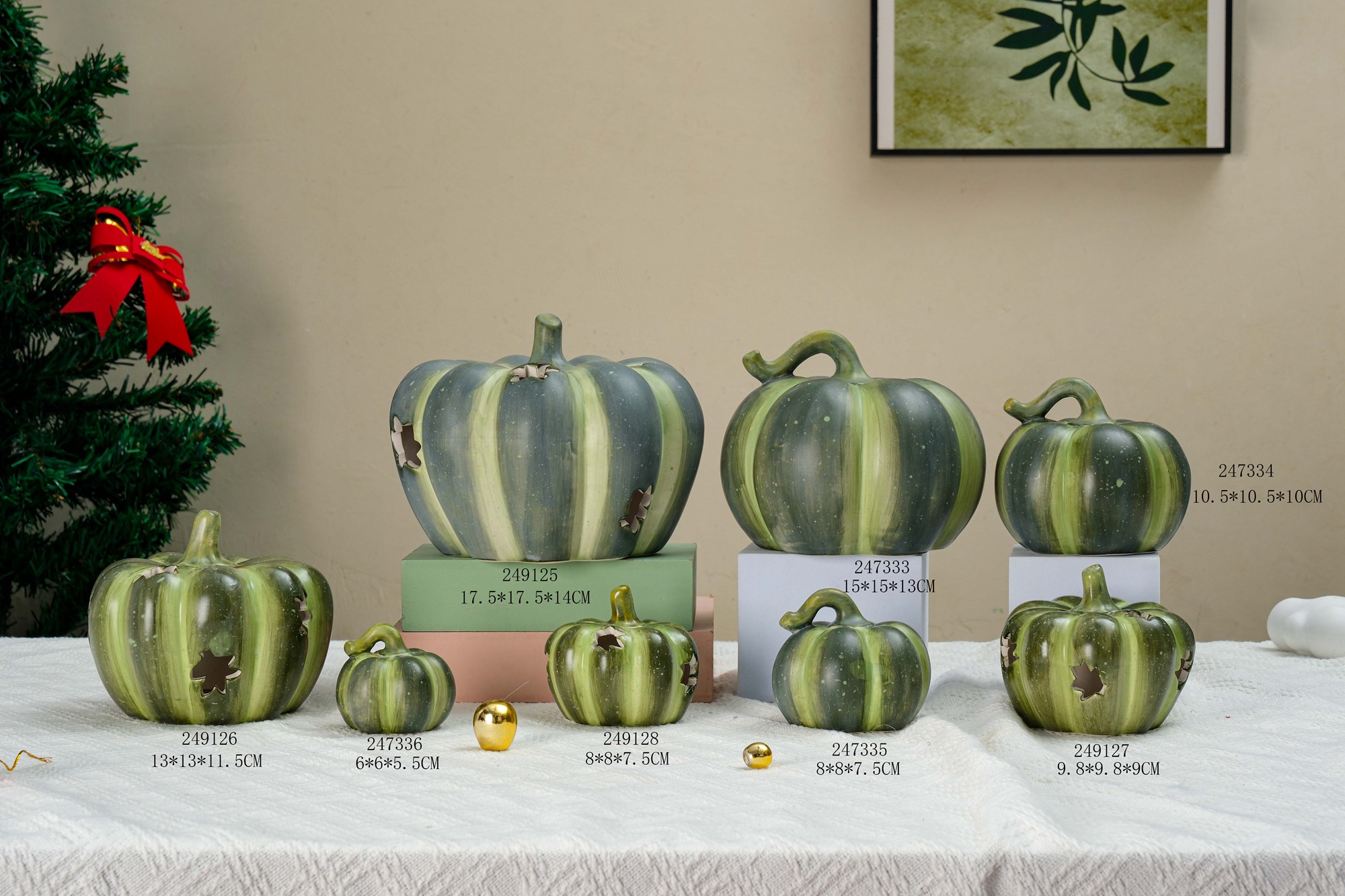 Adorno de calabaza vegetal de cerámica de estilo clásico europeo, encantador y divertido, figuras para el hogar, artesanías, decoración de escritorio, estatuas, esculturas. 8