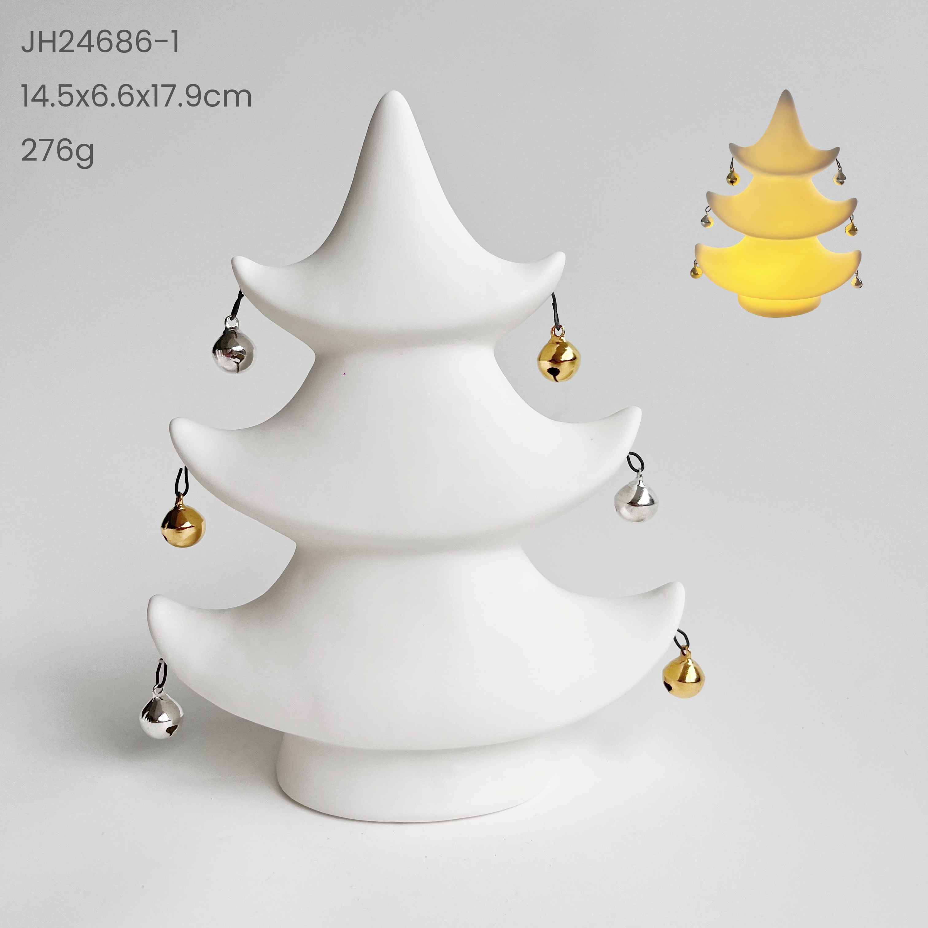 Best Quality Ceramic Luminous Mini Christmas Tree Small Desktop Home Ornaments Xmas Gifts Small Scene Layout Props Oem-Tangchen 2
