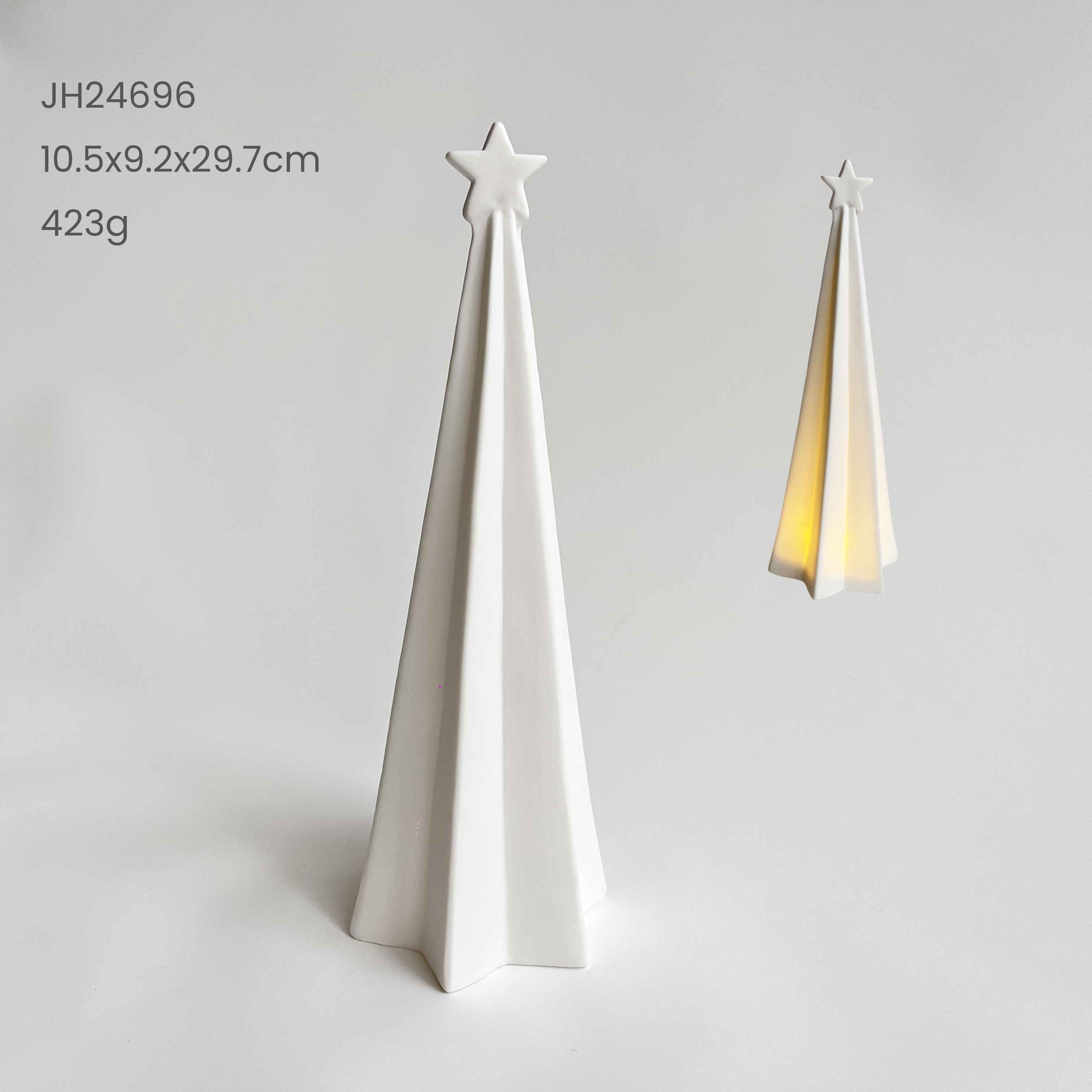 Best Quality Ceramic Luminous Mini Christmas Tree Small Desktop Home Ornaments Xmas Gifts Small Scene Layout Props Oem-Tangchen 3
