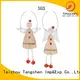 New white christmas ornaments napkin factory for wedding 1