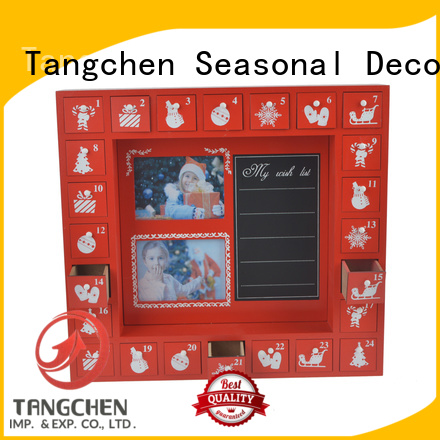 Tangchen Wholesale wooden countdown calendar factory for holiday decoration 1