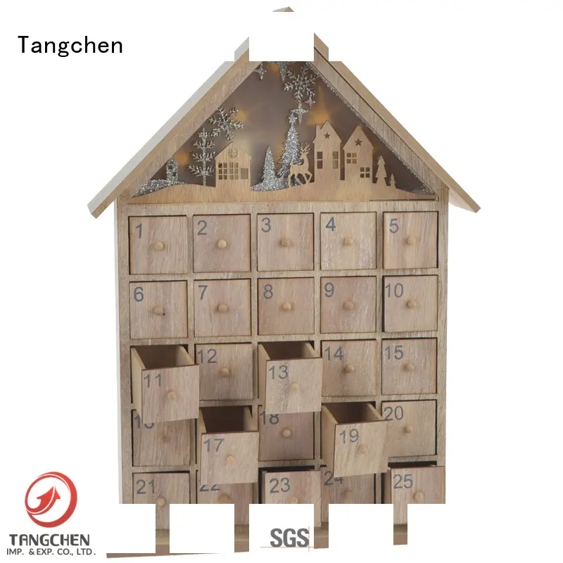 Tangchen party wooden christmas advent calendar Supply for wedding 1
