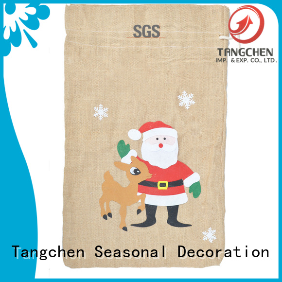 Wholesale santa sack gift bags kids Supply for holiday decoration 1