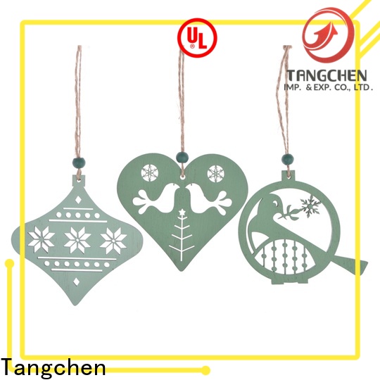 Tangchen dots wooden christmas tree decoration manufacturers 1