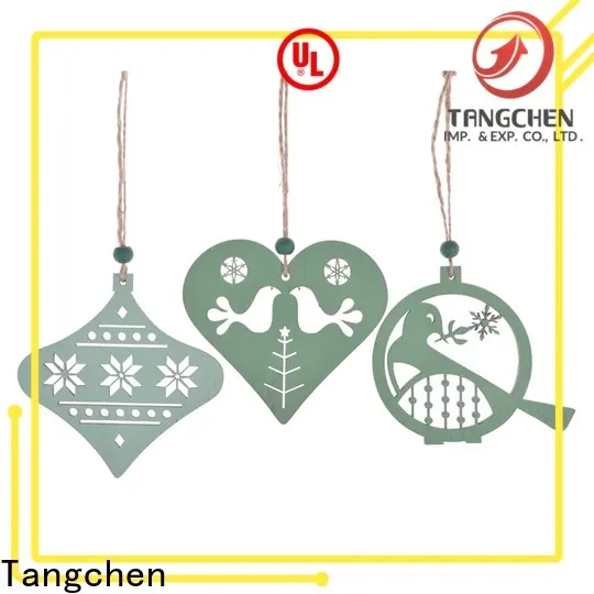 Tangchen dots wooden christmas tree decoration manufacturers 1