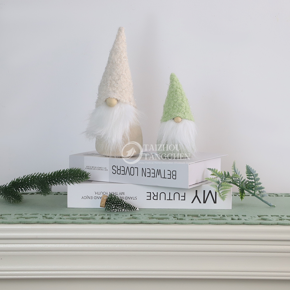 Centros de mesa de chimenea NAVIDAD NOEL REGALO DE NAVIDAD GNOME Muñeca sin rostro 7