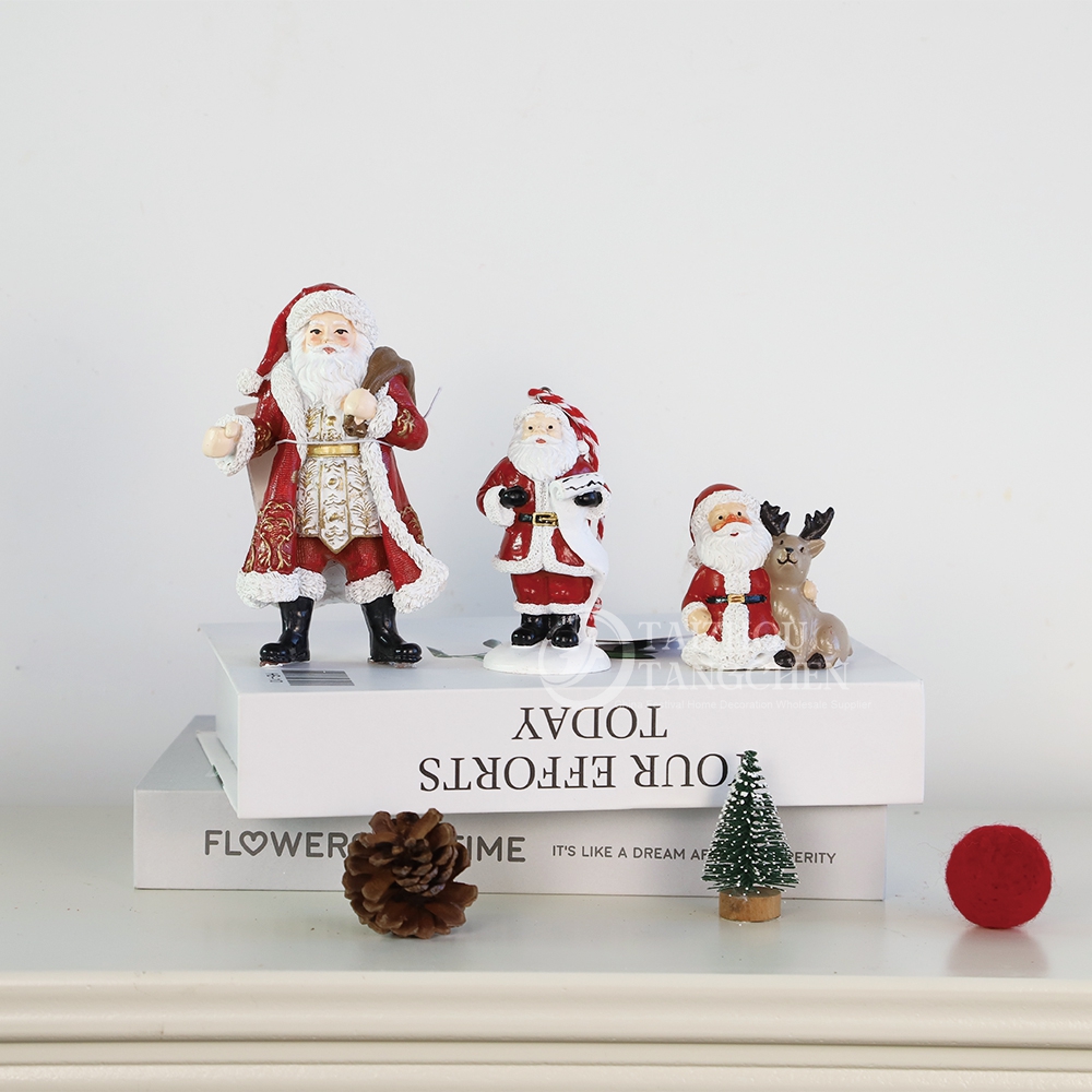 Neujahr Weihnachten Heimat Kamin Ornament Dekor Keramik Winterhaus Dekoration Weihnachts -Elch -Figurine 6