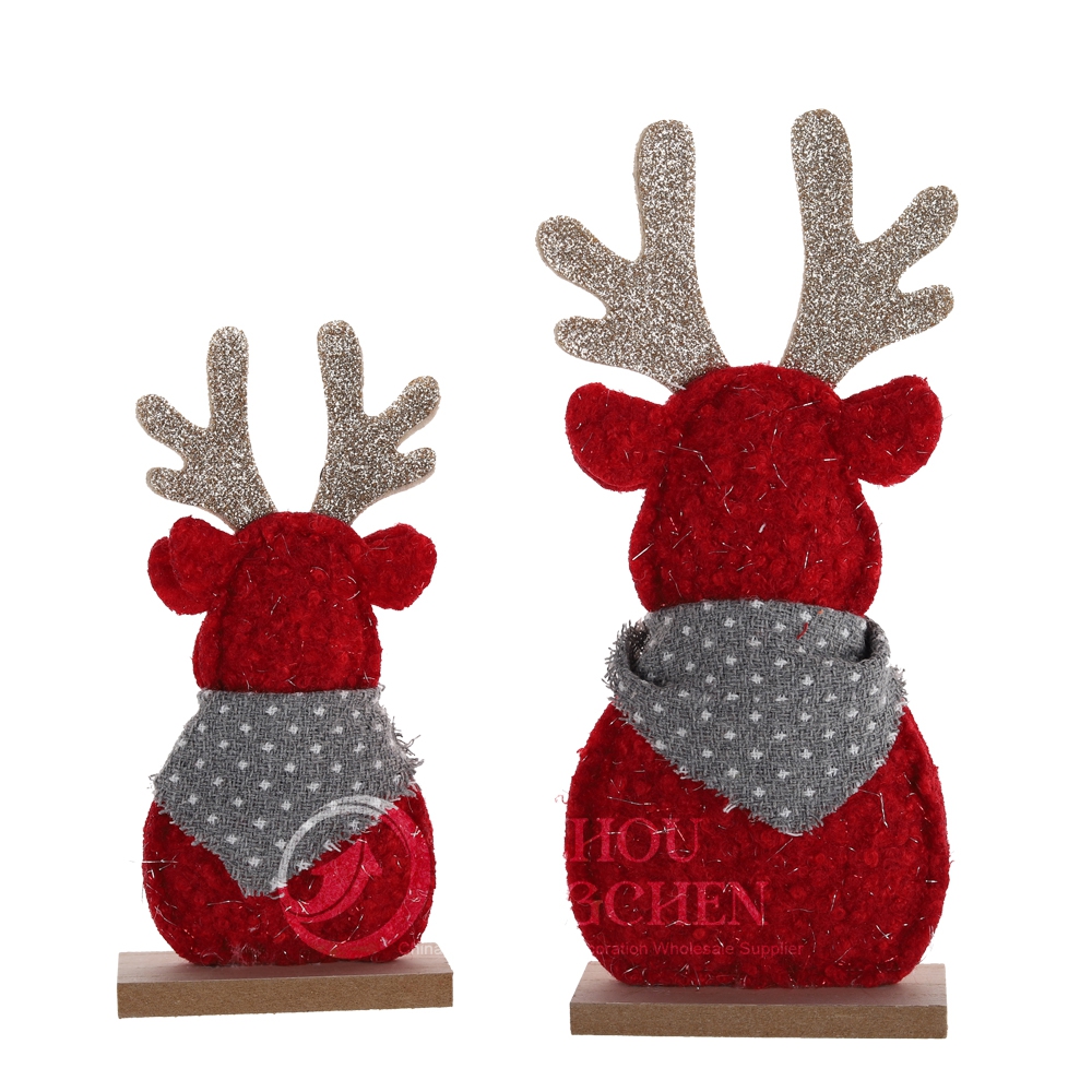 Neujahr Weihnachten Heimat Kamin Ornament Dekor Keramik Winterhaus Dekoration Weihnachts -Elch -Figurine 8