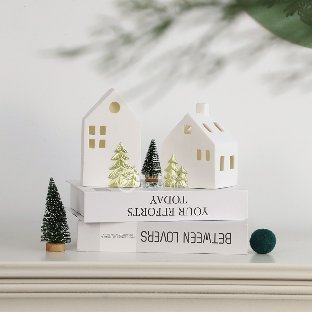 Neujahrsgeschenke Home Kamin Ornament Grüne Farbdekor Stoff Weihnachtsbaum Elchsammlung Kollektion 7