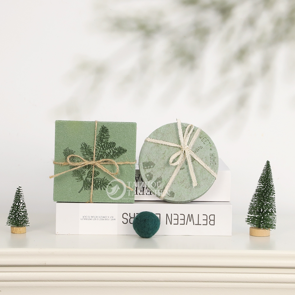 Neujahrsgeschenke Home Kamin Ornament Grüne Farbdekor Stoff Weihnachtsbaum Elchsammlung Kollektion 6