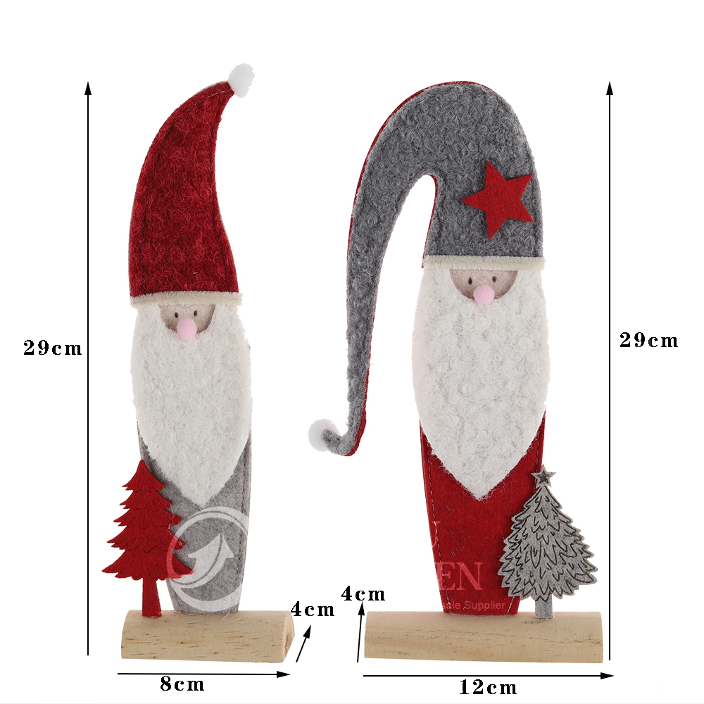 Navidad Santa Claus Home Party Decor Chireplace Ornament Fabrics Red House Red House Arbase colgante 8