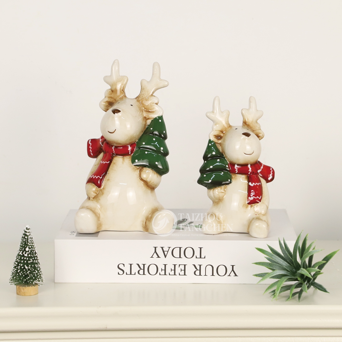 Hot Sale kreatives Design Kindergeschenk niedliche Rentier Weihnachten Elch Handwerkstisch Ornamente 3